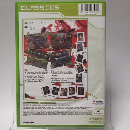 Mortal Kombat Deadly Alliance Classics Xbox Original - Feniks Gameshop