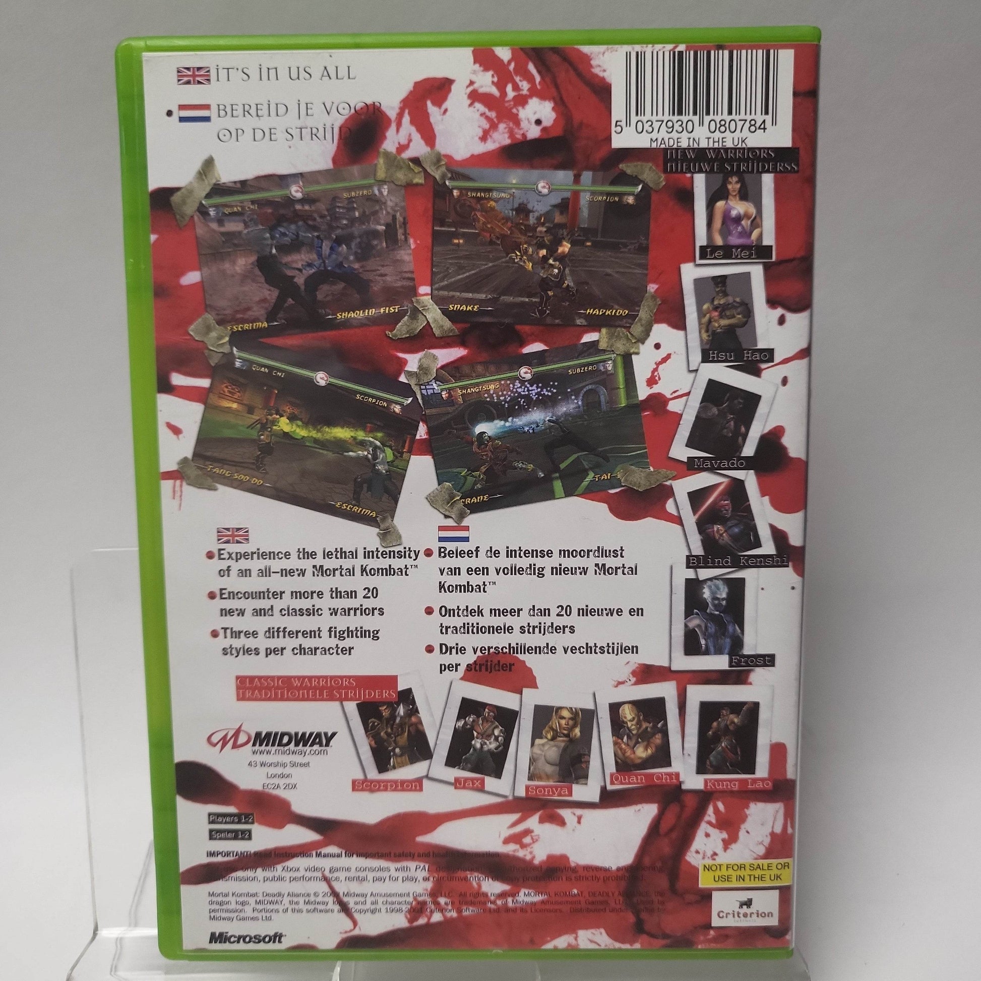 Mortal Kombat Deadly Alliance Xbox Original - Feniks Gameshop