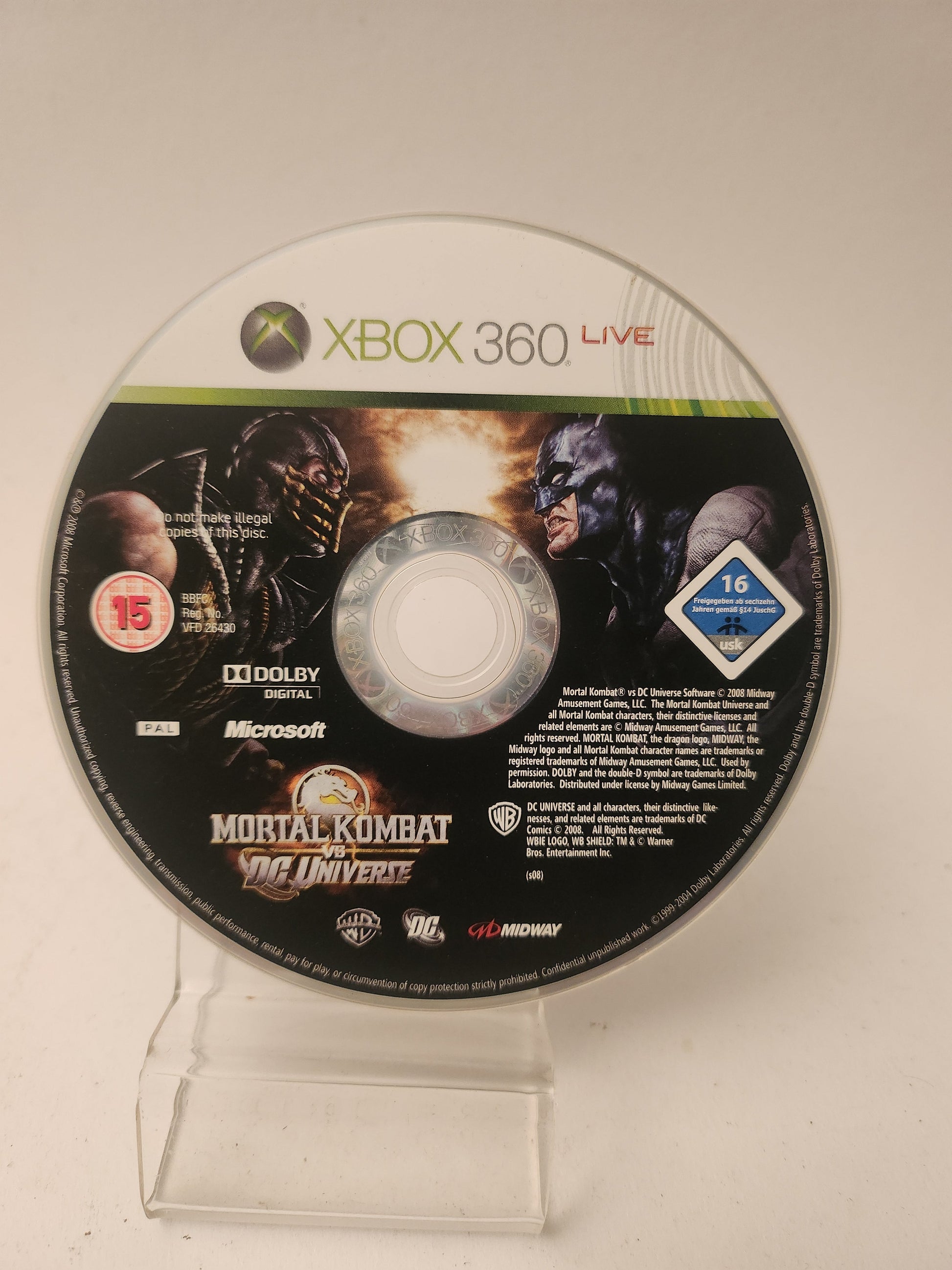Mortal Kombat vs DC Universe (Disc Only) Xbox 360 - Xbox 360 Games
