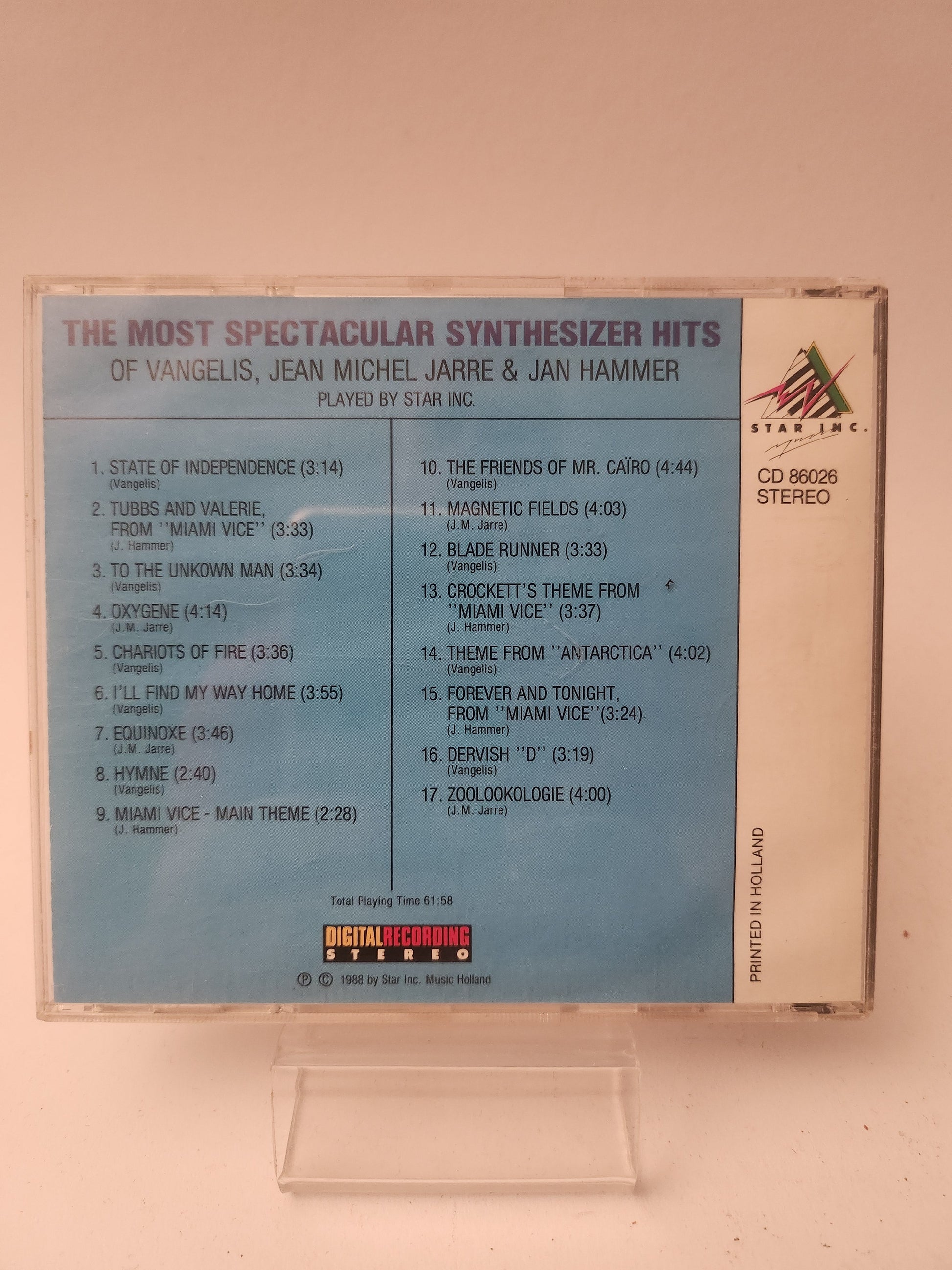 Most Spectacular Synthesizer Hits CD - Cd