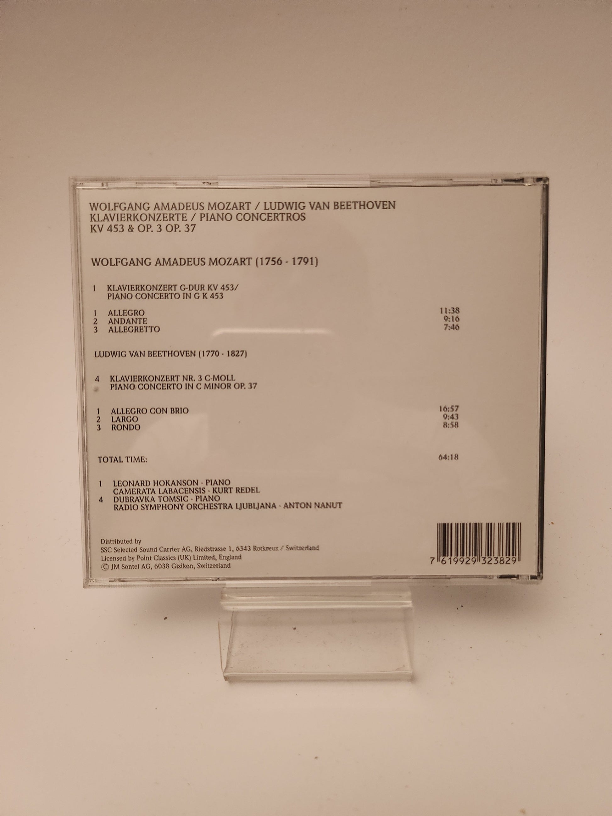 Mozart & Beethoven: Weltberühmte Klavierkonzerte CD - Cd