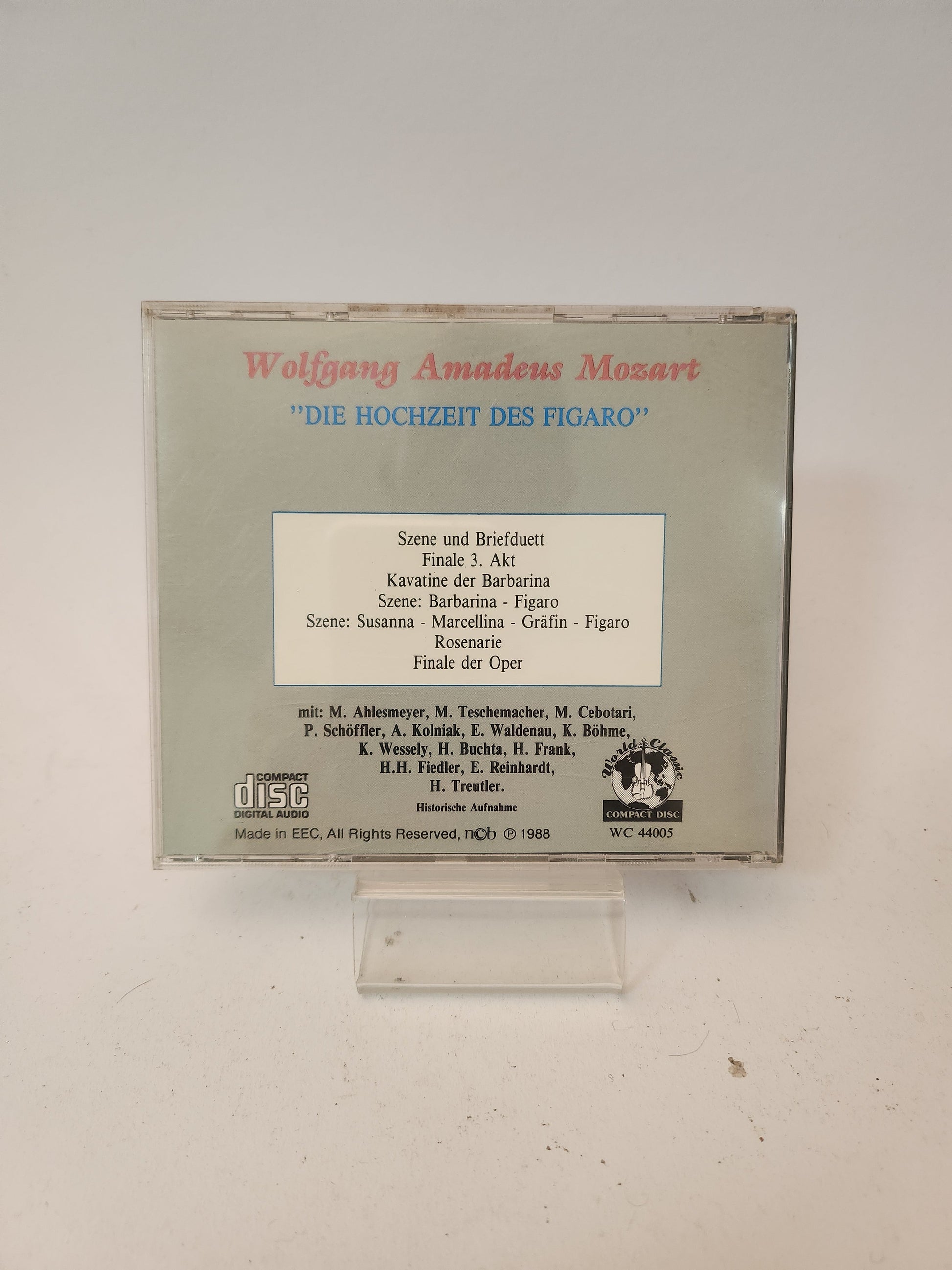 Mozart ’Die Hochzeit des Figaro’ Volume 3 CD - Cd