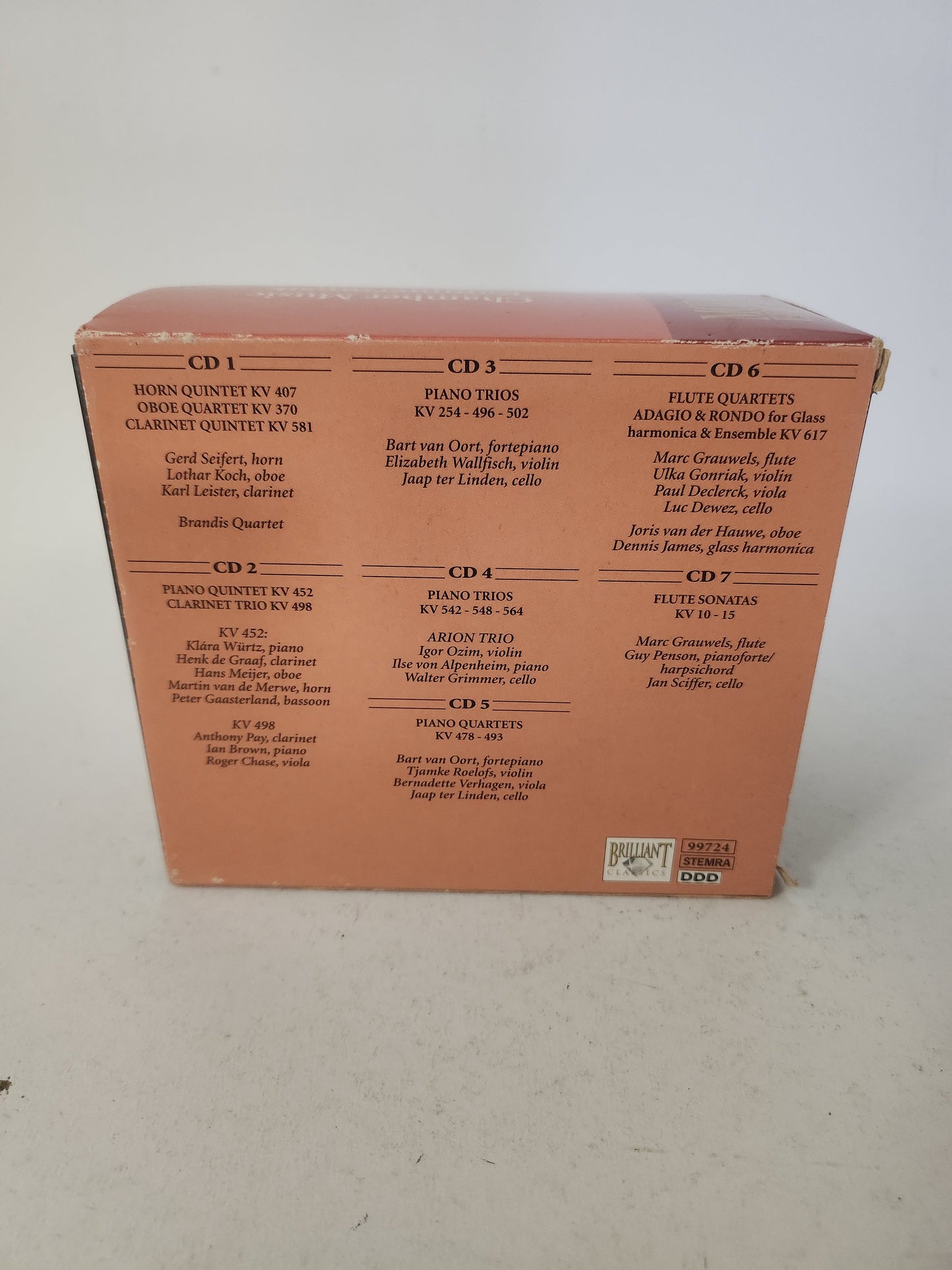 Mozart Edition: Chamber Music Volime 10 CD Box - Cd