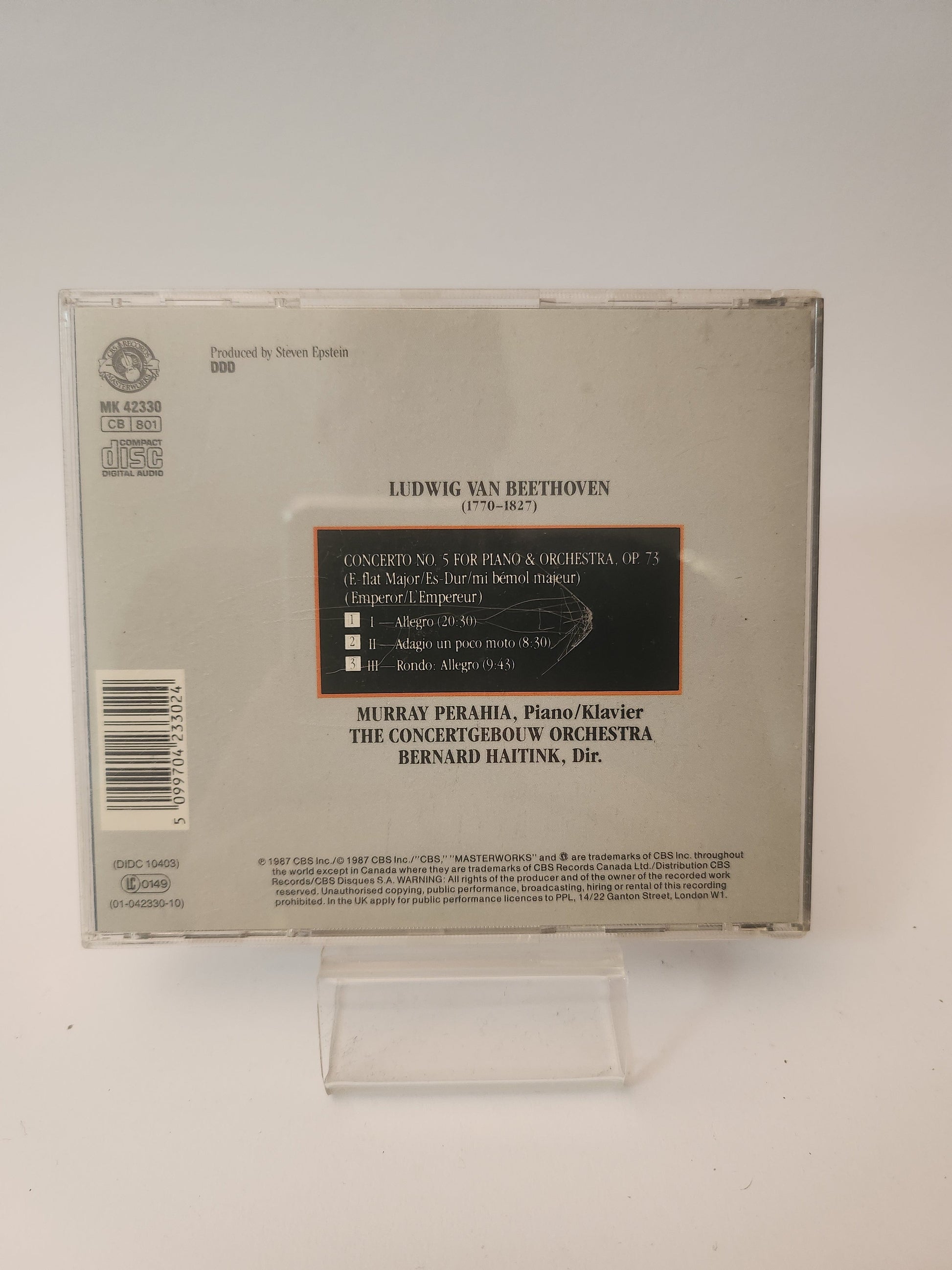 Murray Perahia: Beethoven CD - Cd