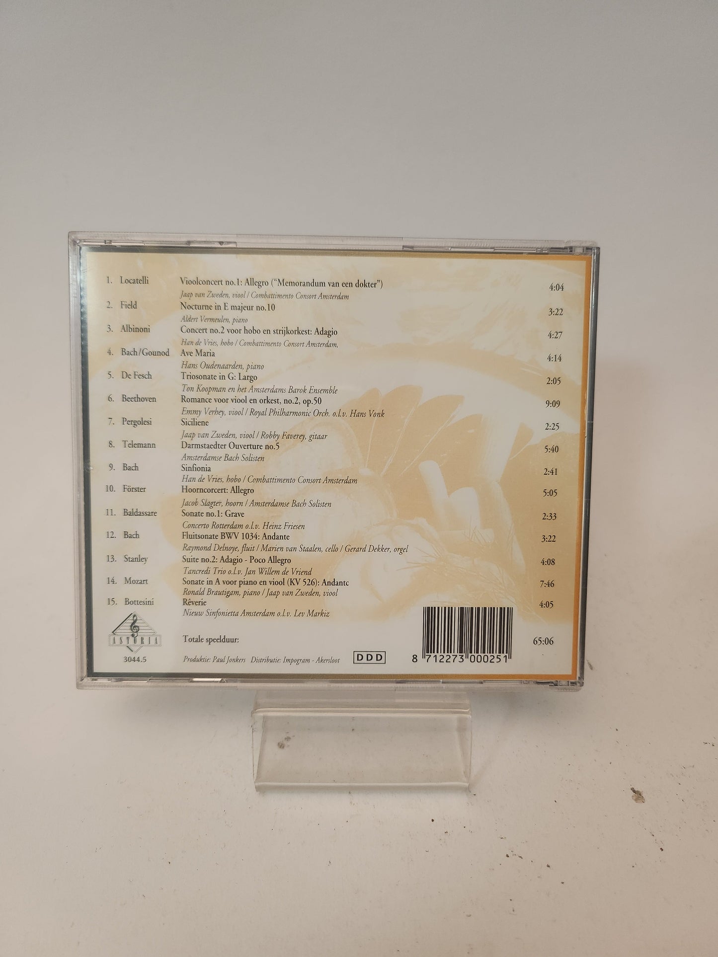 Muziekmenu voor Sfeervol Tafelen CD - Cd