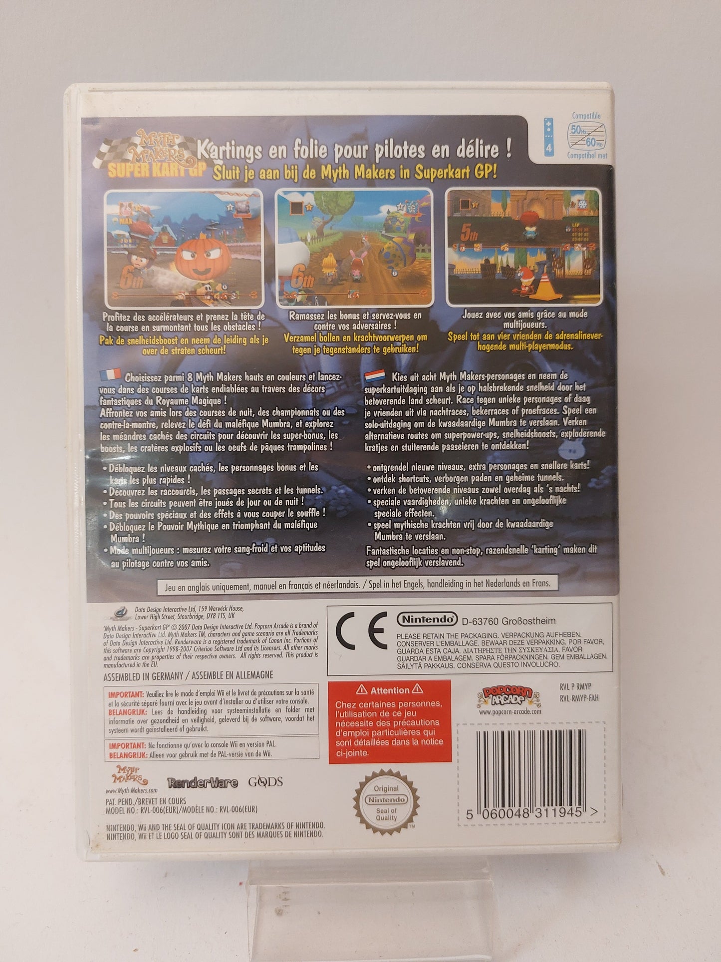 Myth Makers Super Kart GP (No Book) Nintendo Wii - Nintendo Wii Games