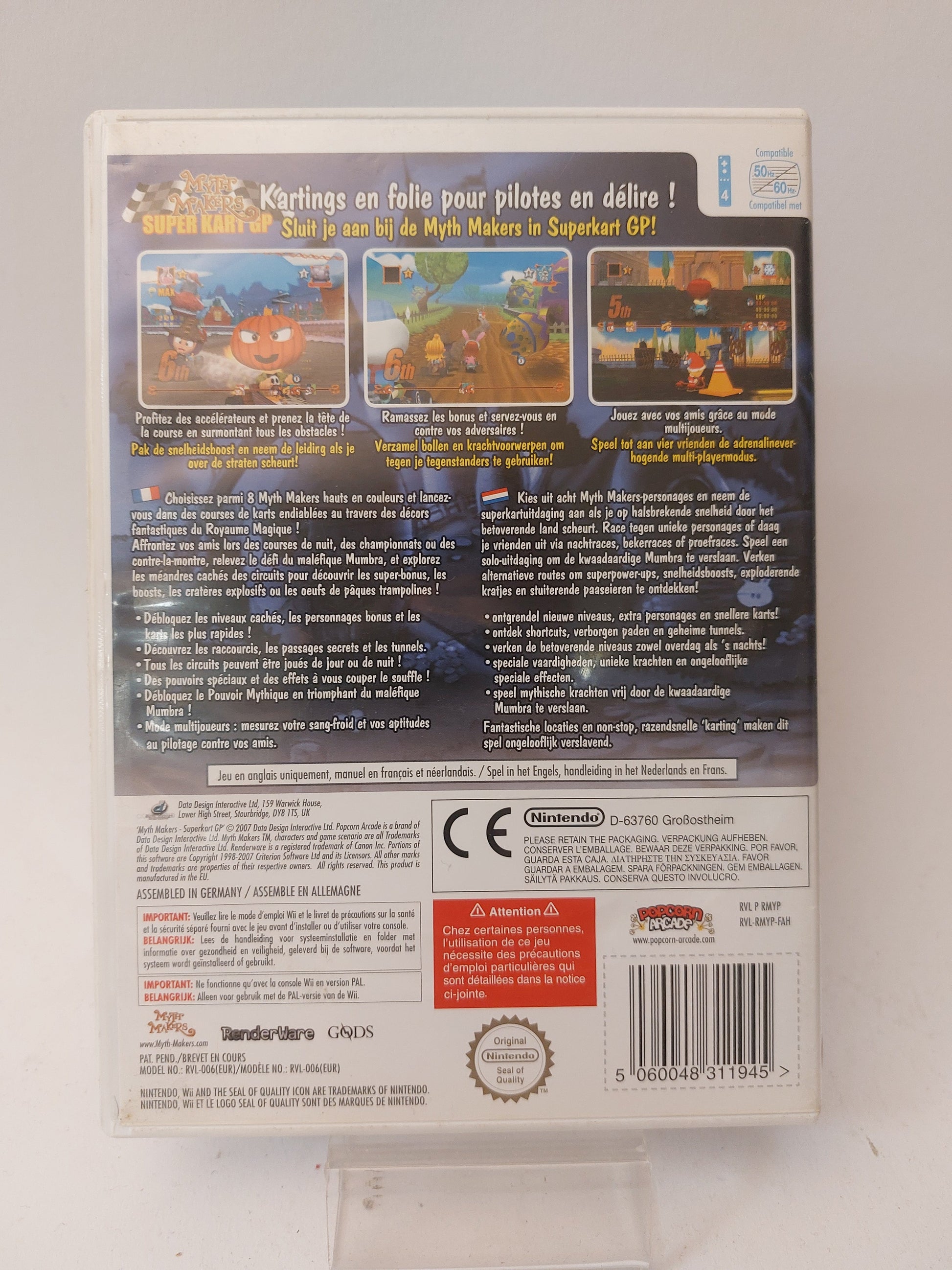 Myth Makers Super Kart GP (No Book) Nintendo Wii - Nintendo Wii Games