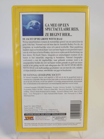 National Geographic: de Jacht op de Grote Witte Haai VHS - Feniks Gameshop