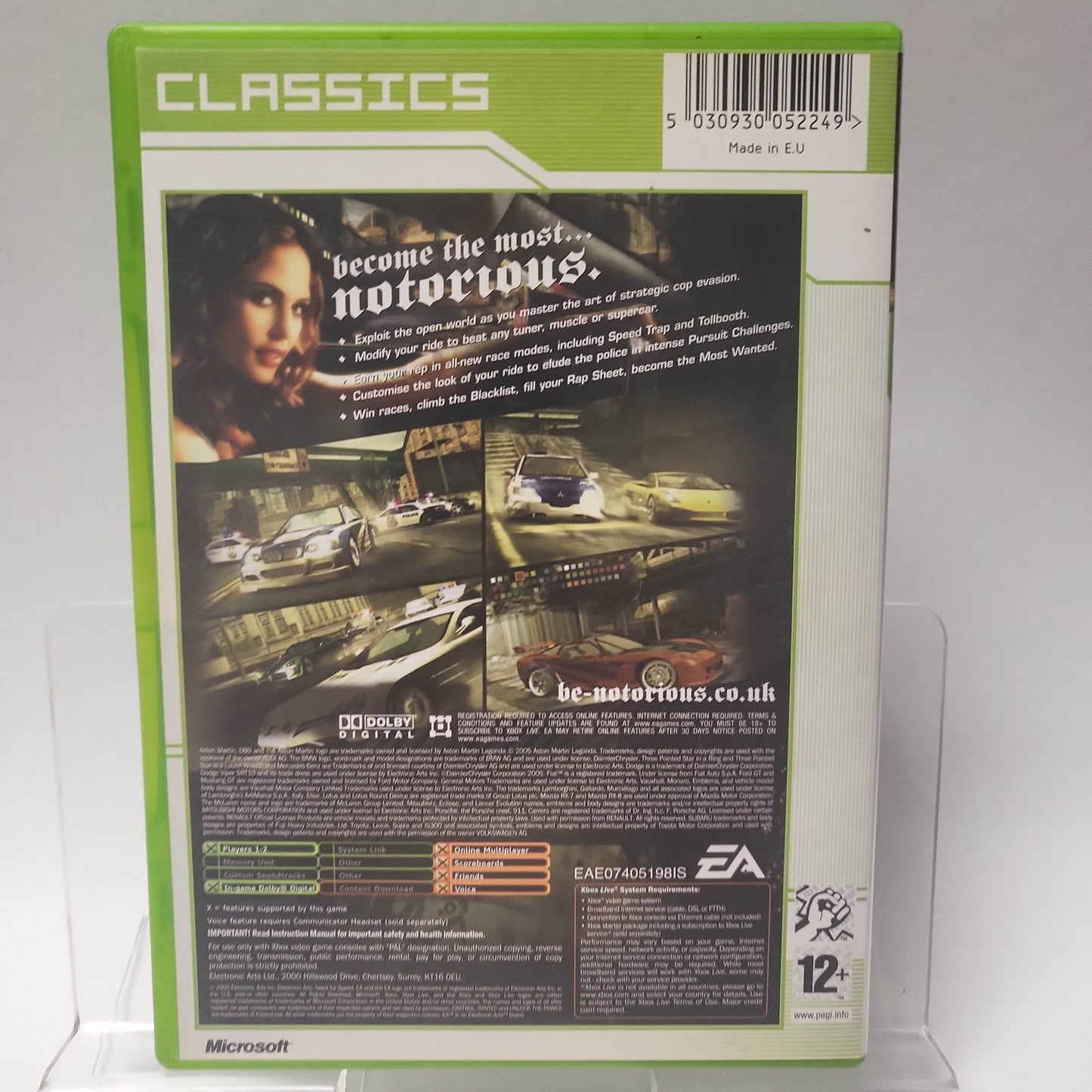 Need for Speed Most Wanted Classics Xbox Original - Feniks Gameshop