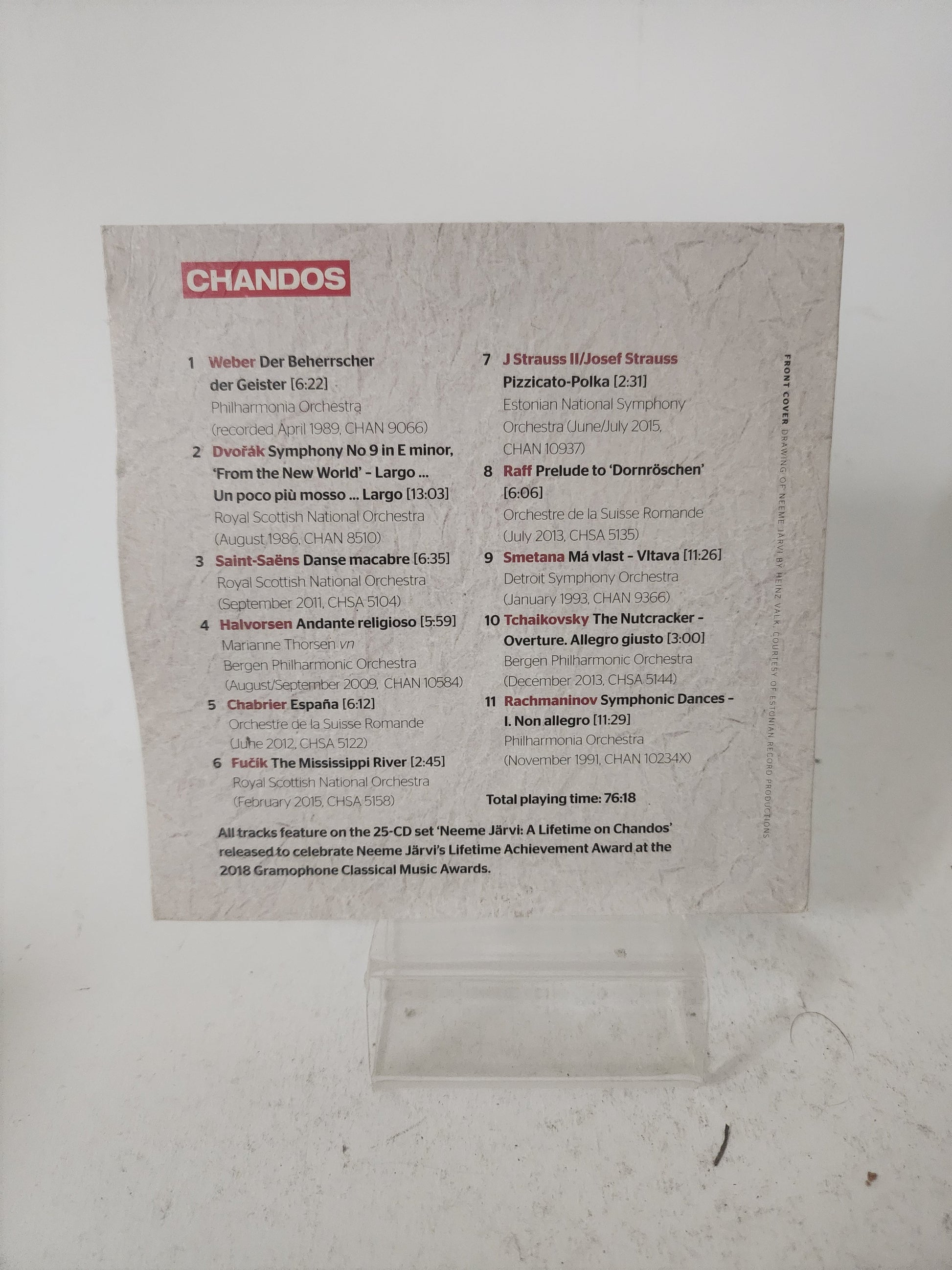 Neeme Jarvi: a Lifetime on Chandos CD Single - CD Single