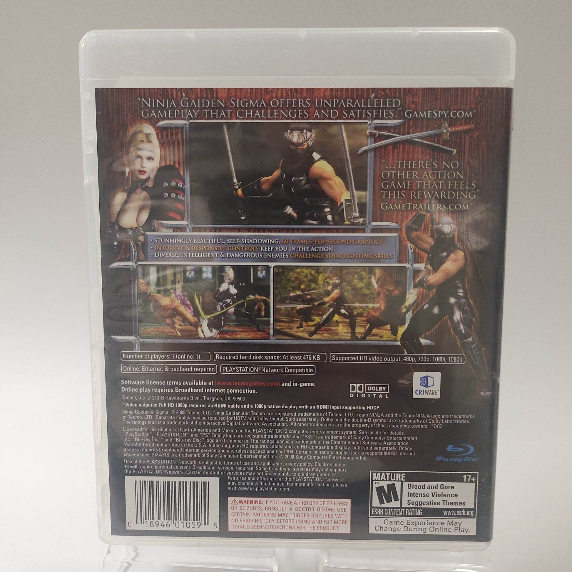 Ninja Gaiden Sigma American Edition Playstation 3 - Feniks Gameshop