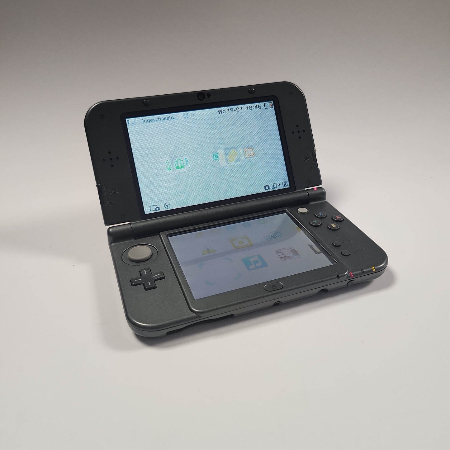 Zwart/ Grijze Nintendo 3DS XL - Feniks Gameshop