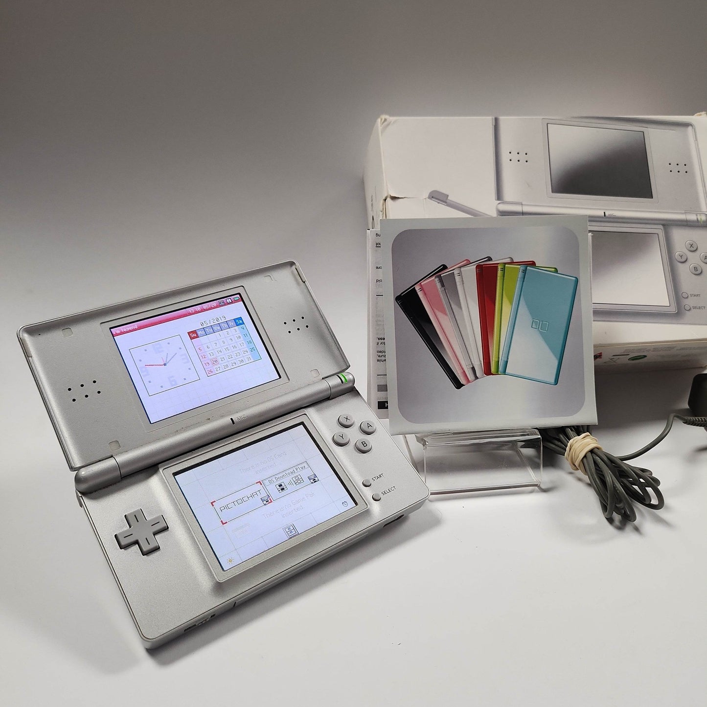 Zilveren Nintendo DS lite in doos - Feniks Gameshop