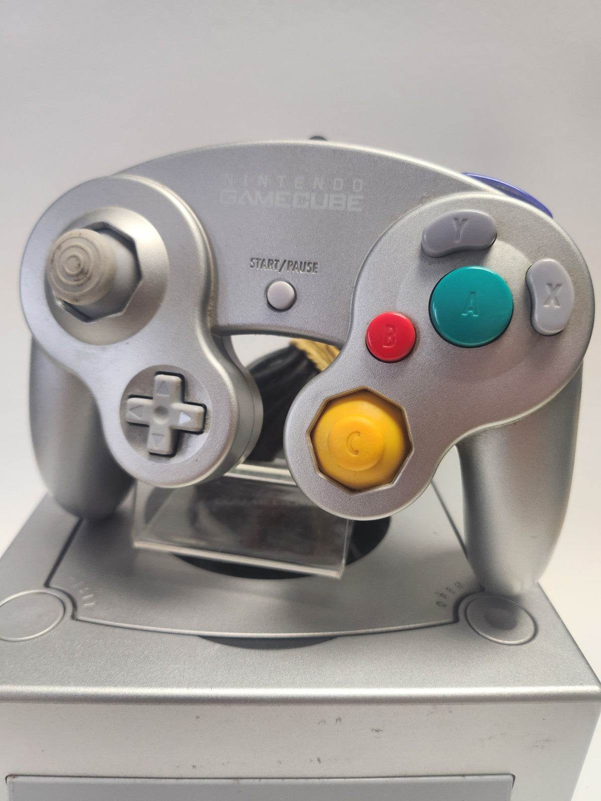 Zilveren Nintendo Gamecube met Orginele Controller + kabels - Feniks Gameshop