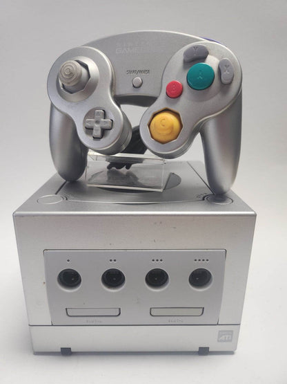 Zilveren Nintendo Gamecube met Orginele Controller + kabels - Feniks Gameshop
