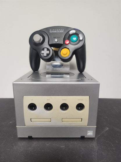 Nintendo GameCube Zilver + Originele Zwarte Controller - Nintendo Gamecube Consoles