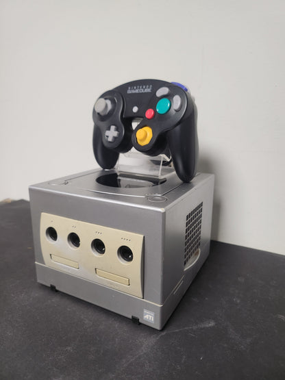 Nintendo GameCube Zilver + Originele Zwarte Controller - Nintendo Gamecube Consoles