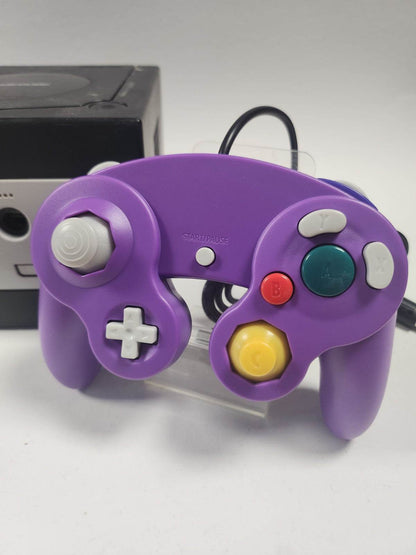 Zwarte Nintendo Gamecube + Nieuwe Paarse Controller - Feniks Gameshop