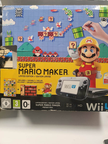 Super Mario Maker Limited Edition Black Boxed Nintendo Wii U - Feniks Gameshop