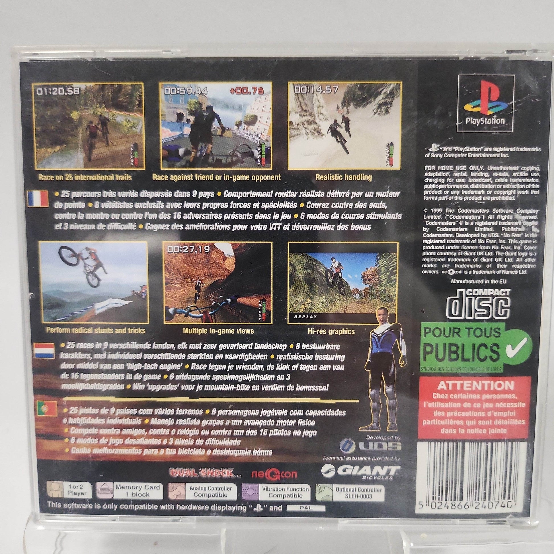 No Fear Downhill Mountain Biking Playstation 1 - Feniks Gameshop