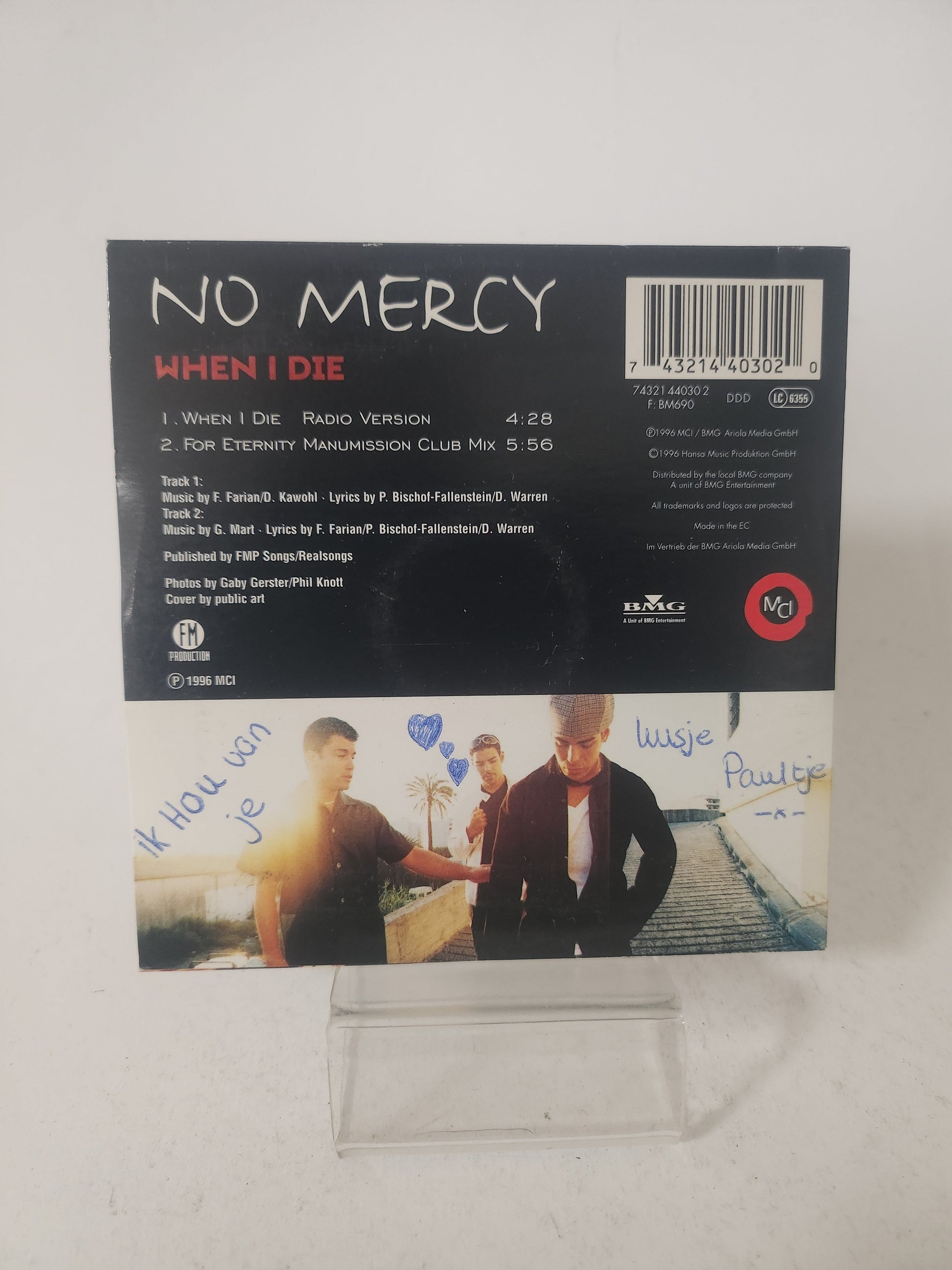 No Mercy: When I Die CD Single - CD Single