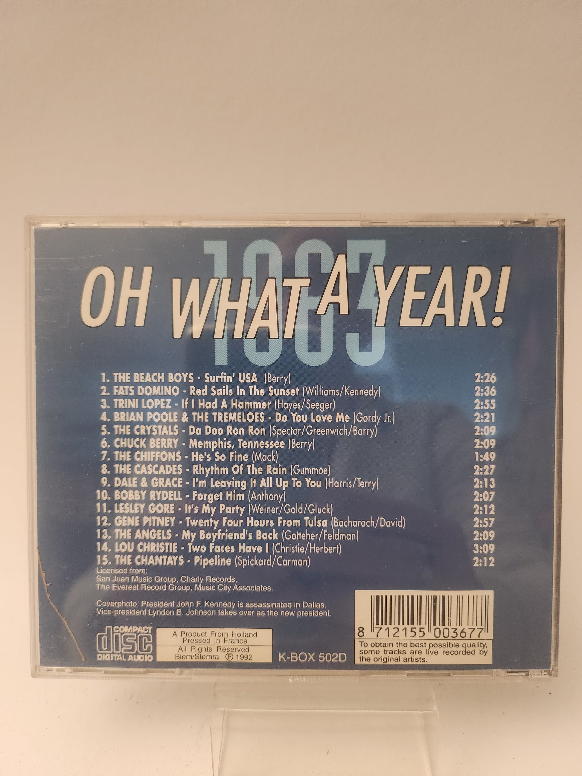 Oh What a Year 1963 CD - Cd