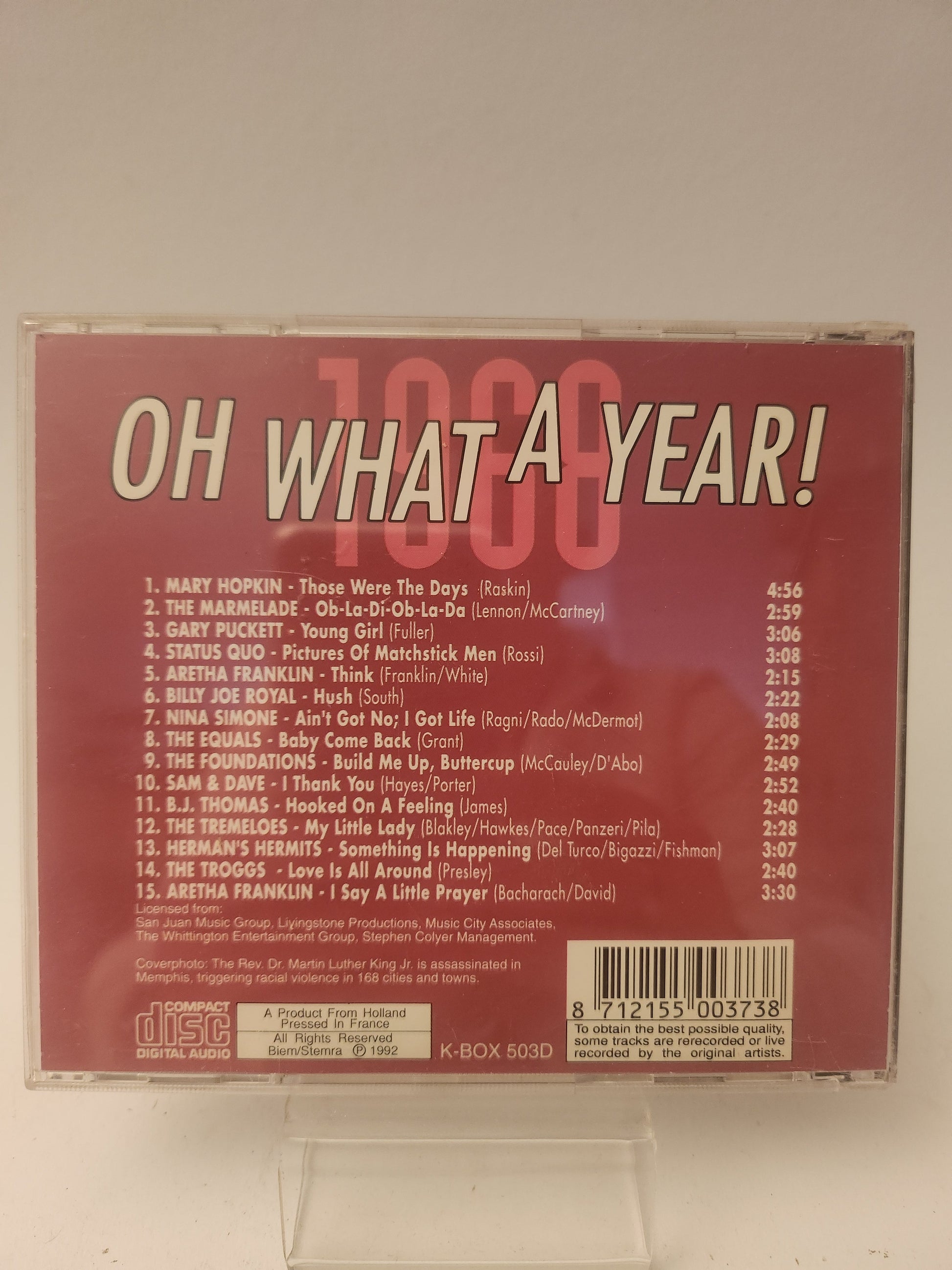 Oh What a Year 1968 CD - Cd