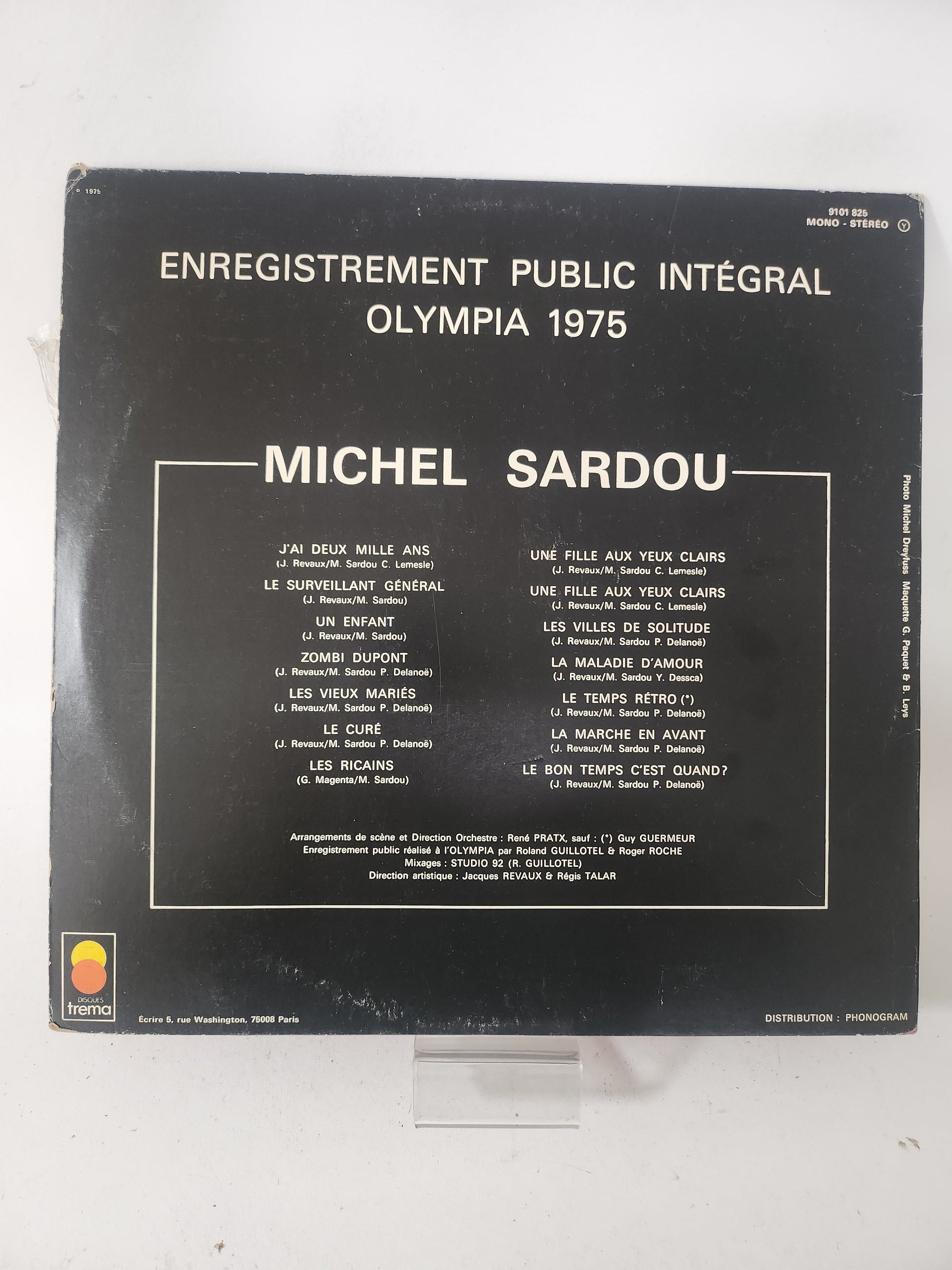 Olympia 75: Michel Sardou LP Vinyl - Lp Vinyl