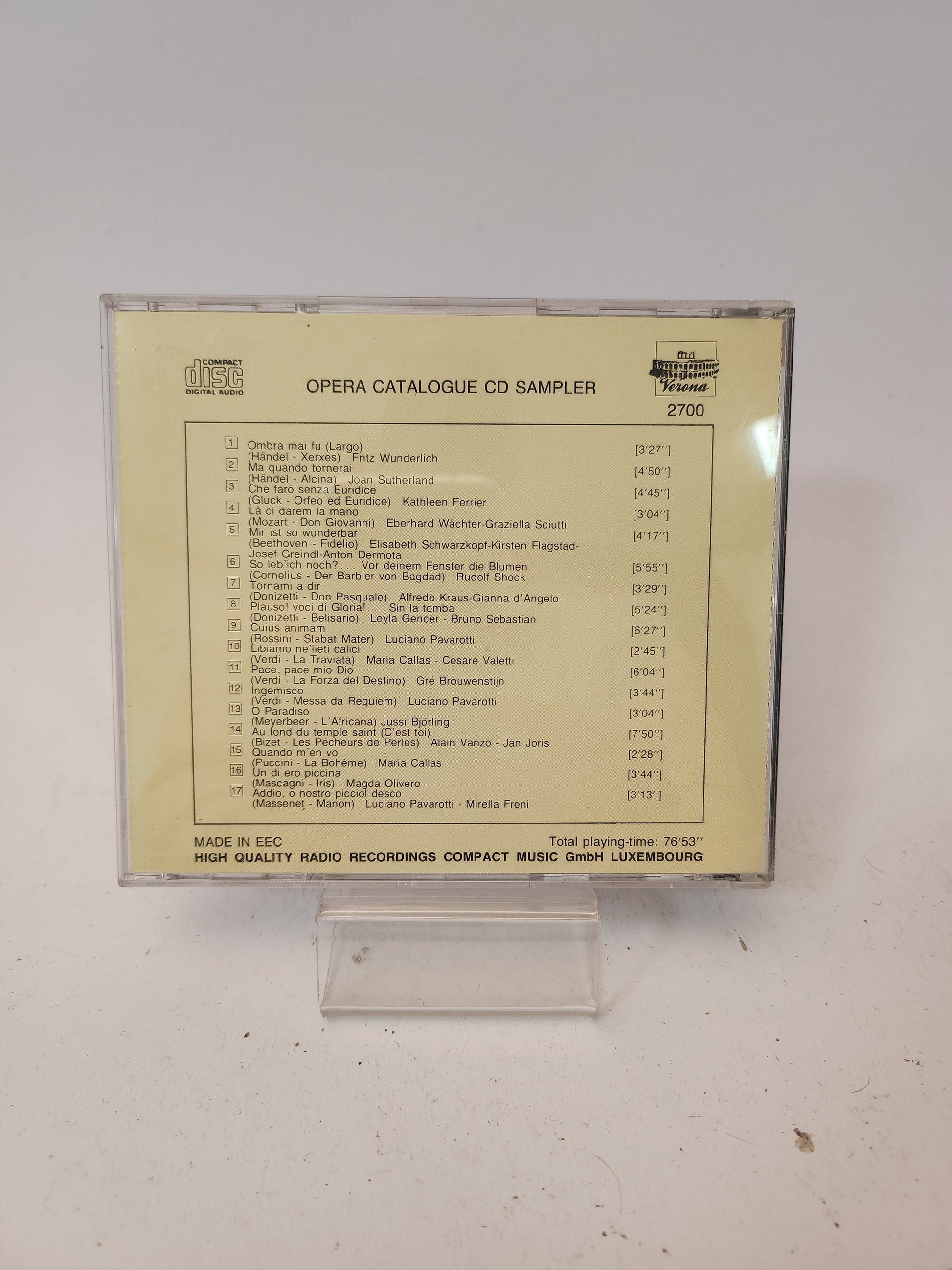 Opera Catalogue Sampler CD - Cd