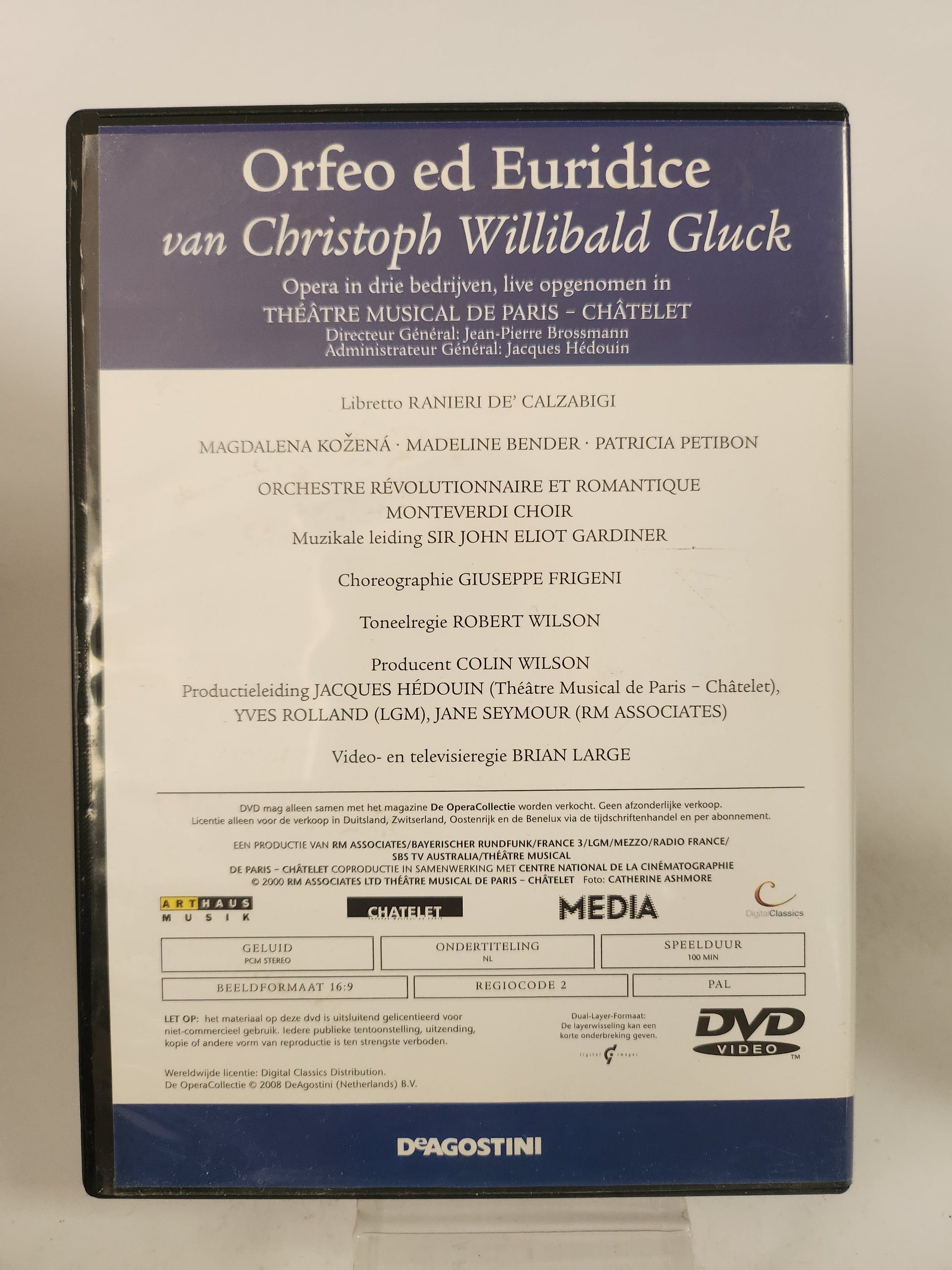 Opera Collectie 22: Willibald Gluck ’Orfeo ed Euridice’ DVD Muziek - Dvd Muziek