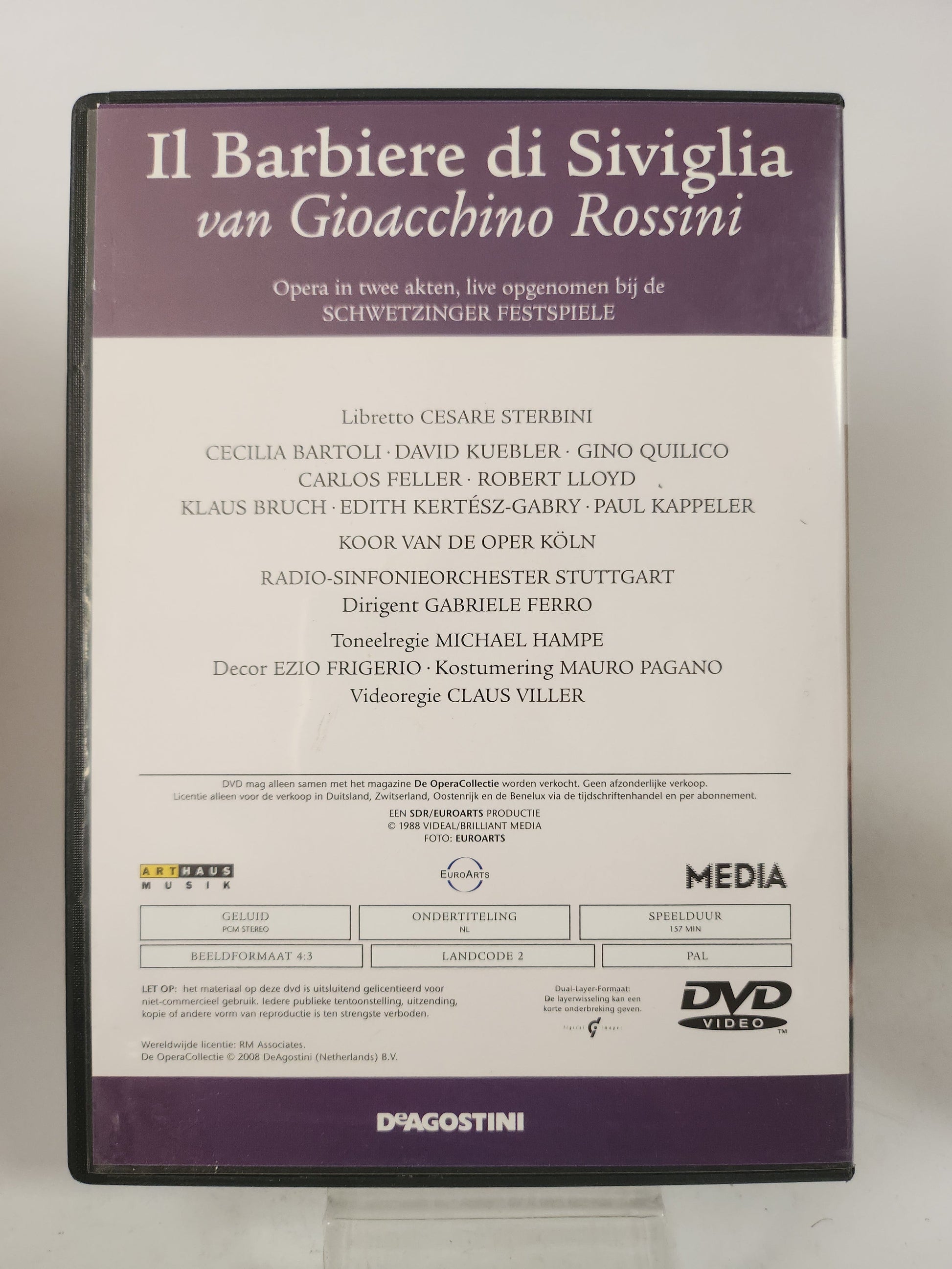 Opera Collectie 8: Rossini ’Il Barbiere di Siviglia’ DVD Muziek - Dvd Muziek