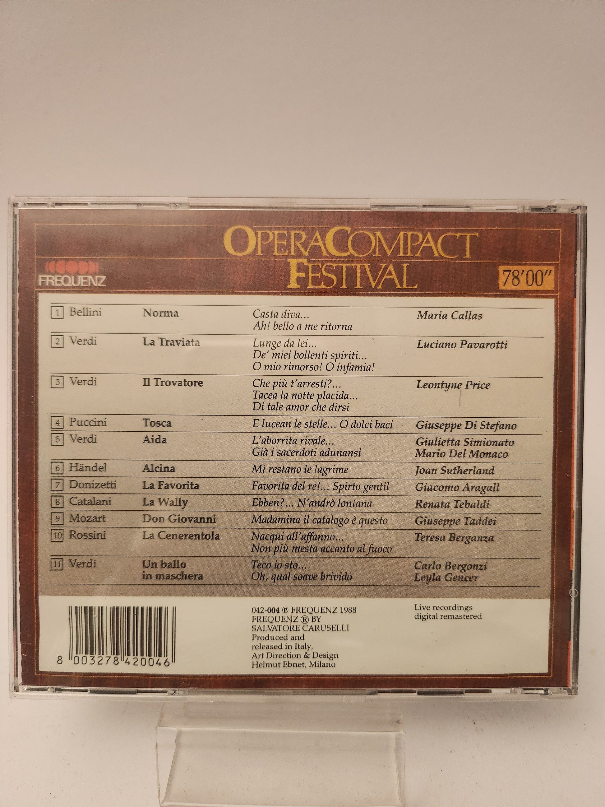 Opera Compact Festival CD - Cd