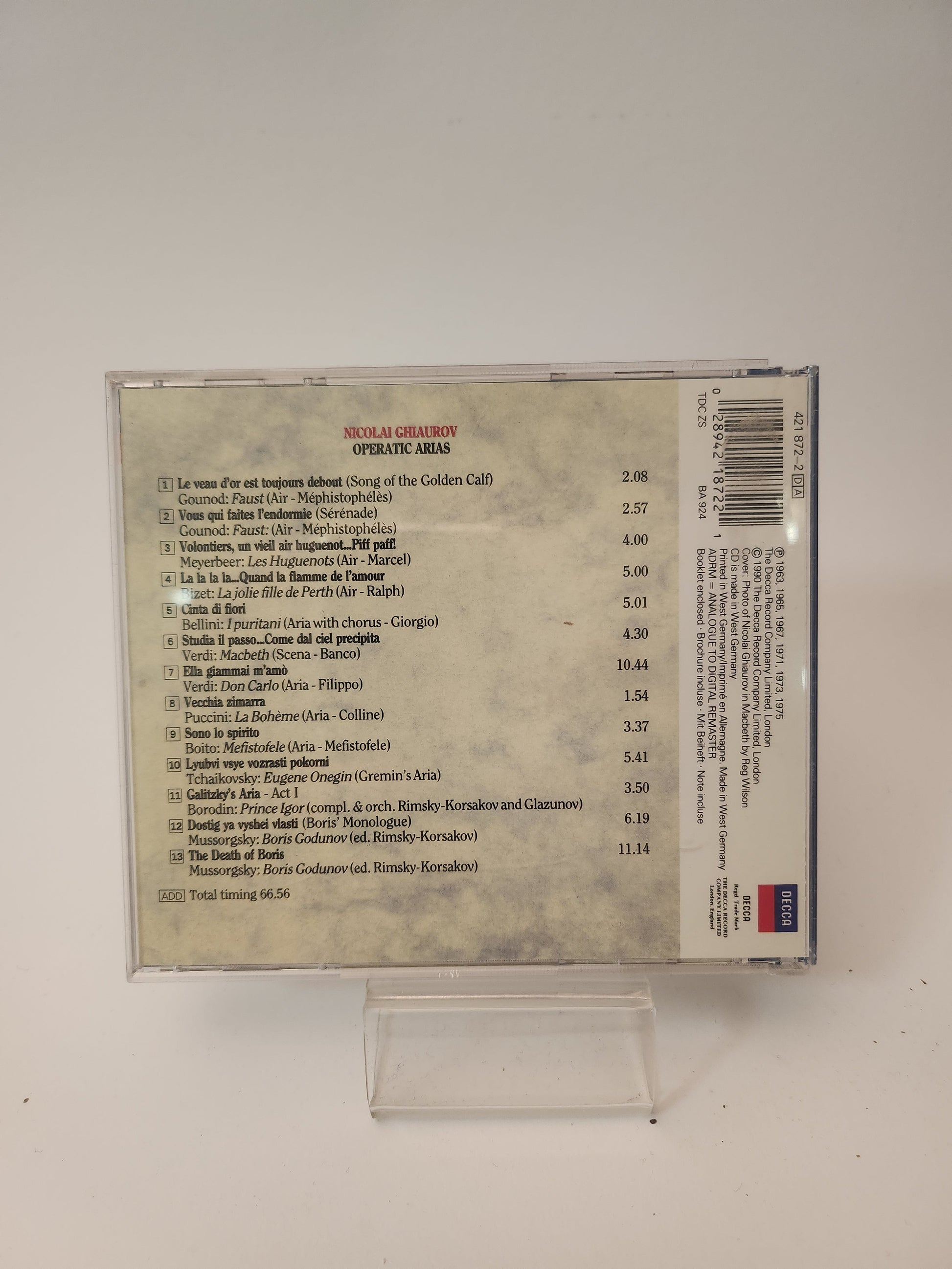Opera Gala: Nicolai Ghiaurov CD - Cd