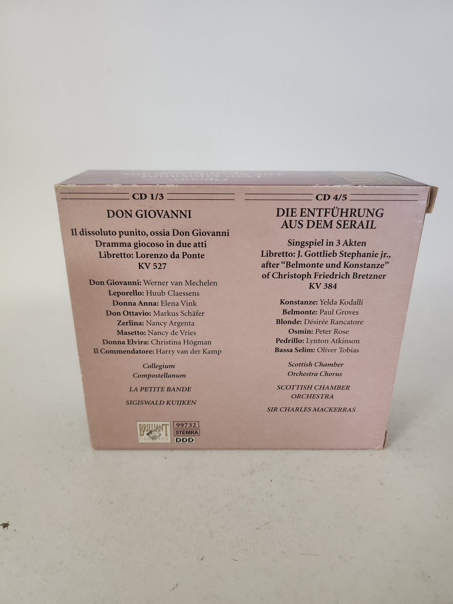Operas: Don Giovanni die Entfuhrung aus dem Serial Volume 18 CD Box - Cd
