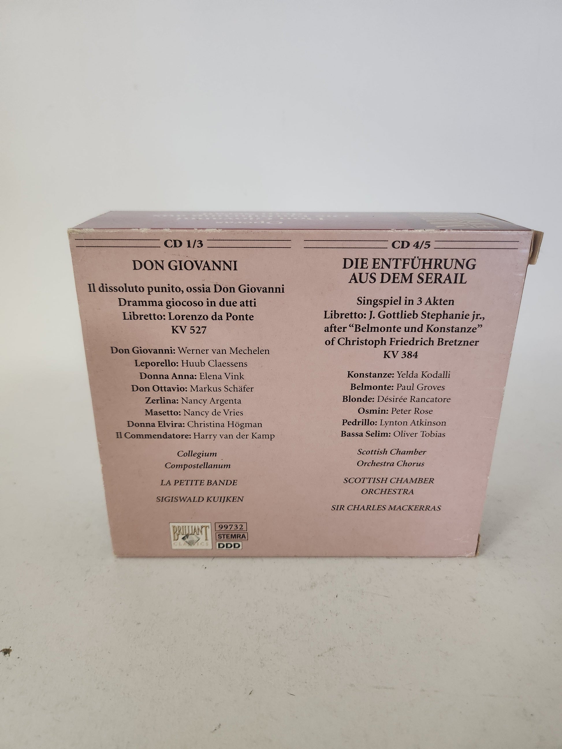 Operas: Don Giovanni die Entfuhrung aus dem Serial Volume 18 CD Box - Cd
