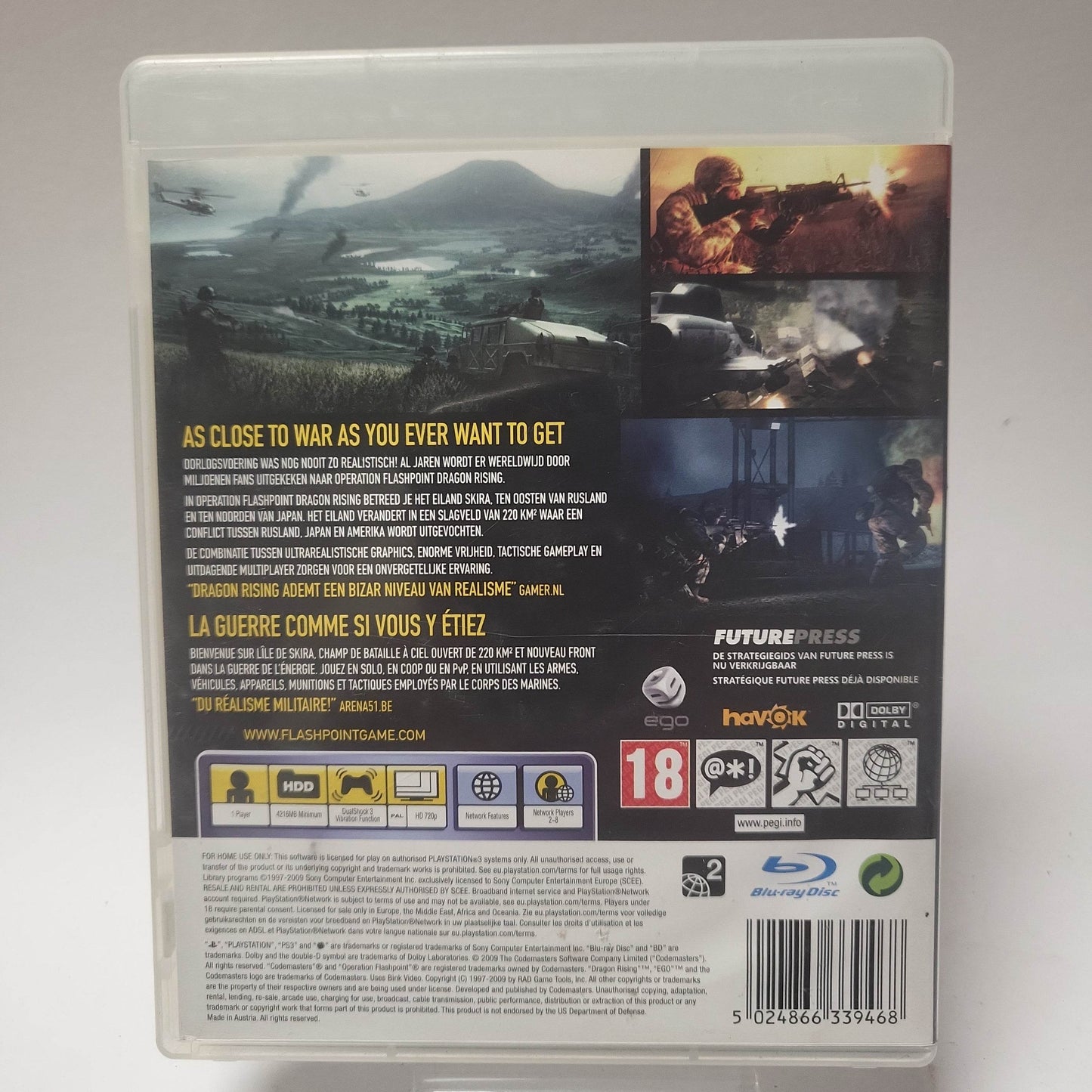 Operation Flashpoint Dragon Rising (No Book) Playstation 3 - Feniks Gameshop
