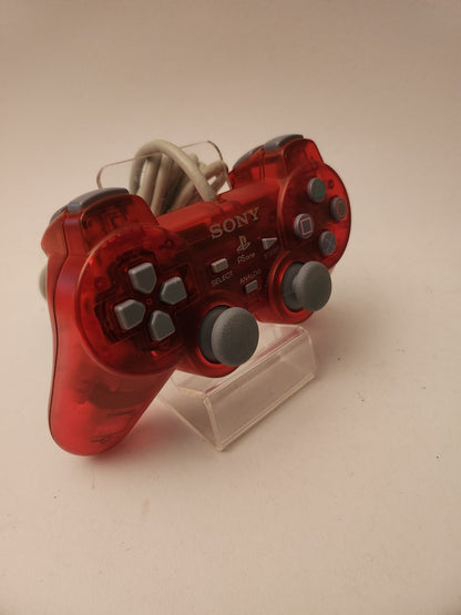 Orginele Sony Transparant Rode Controller Playstation 1 - Playstation 1 Accessoires