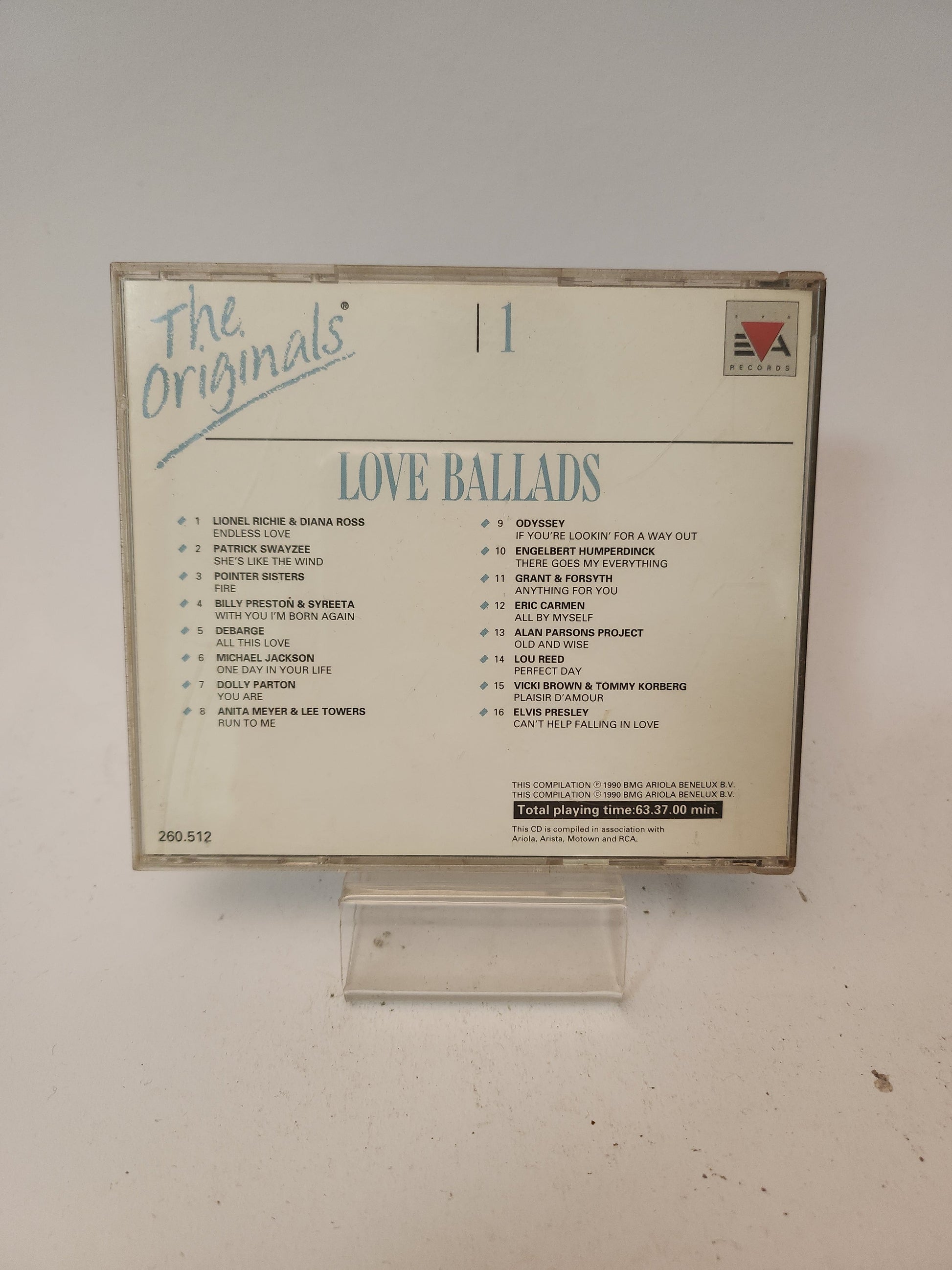 Originals Love Ballands Volume 1 CD - Cd