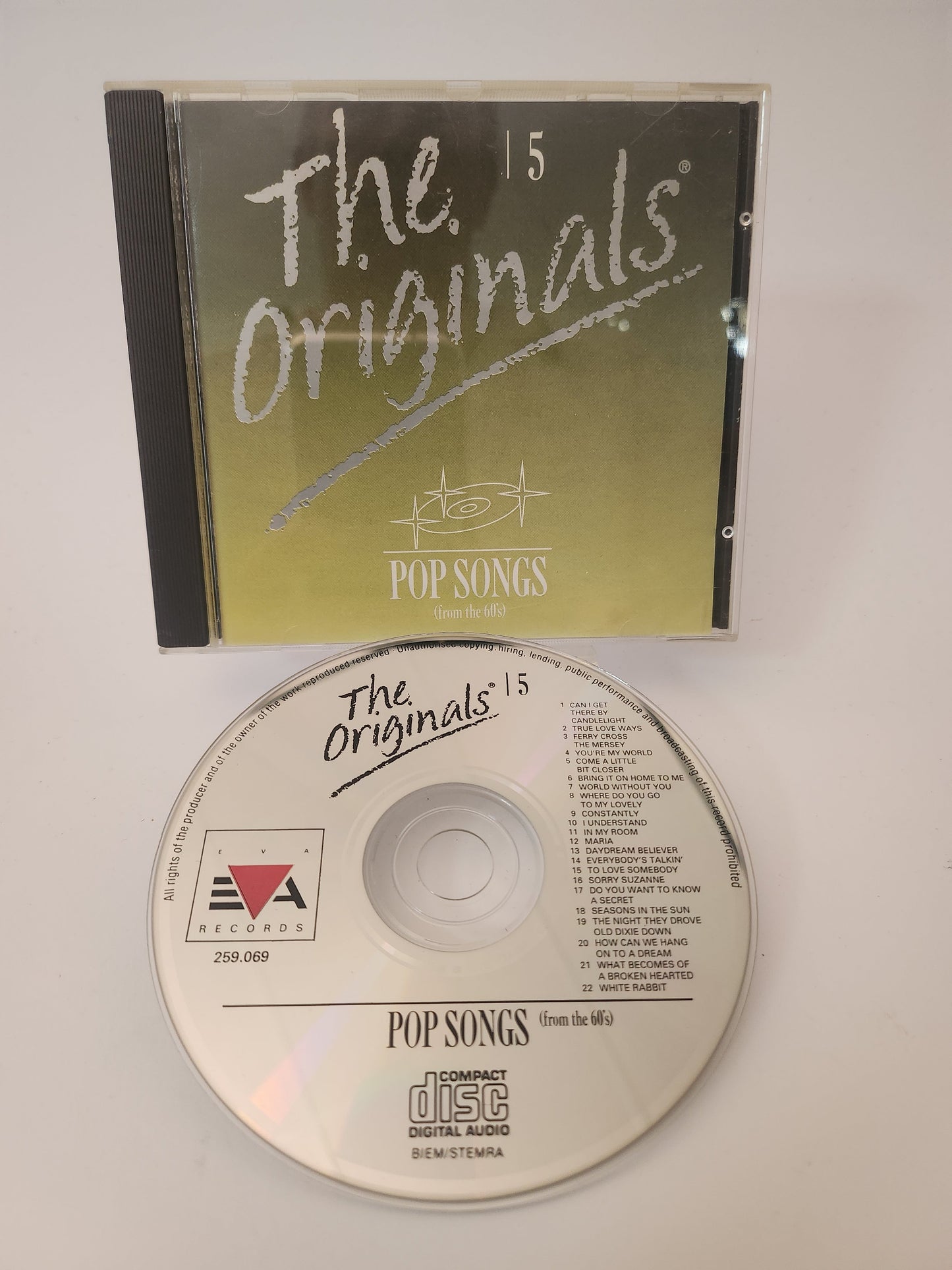 Originals Pop Songs 15 CD - Cd