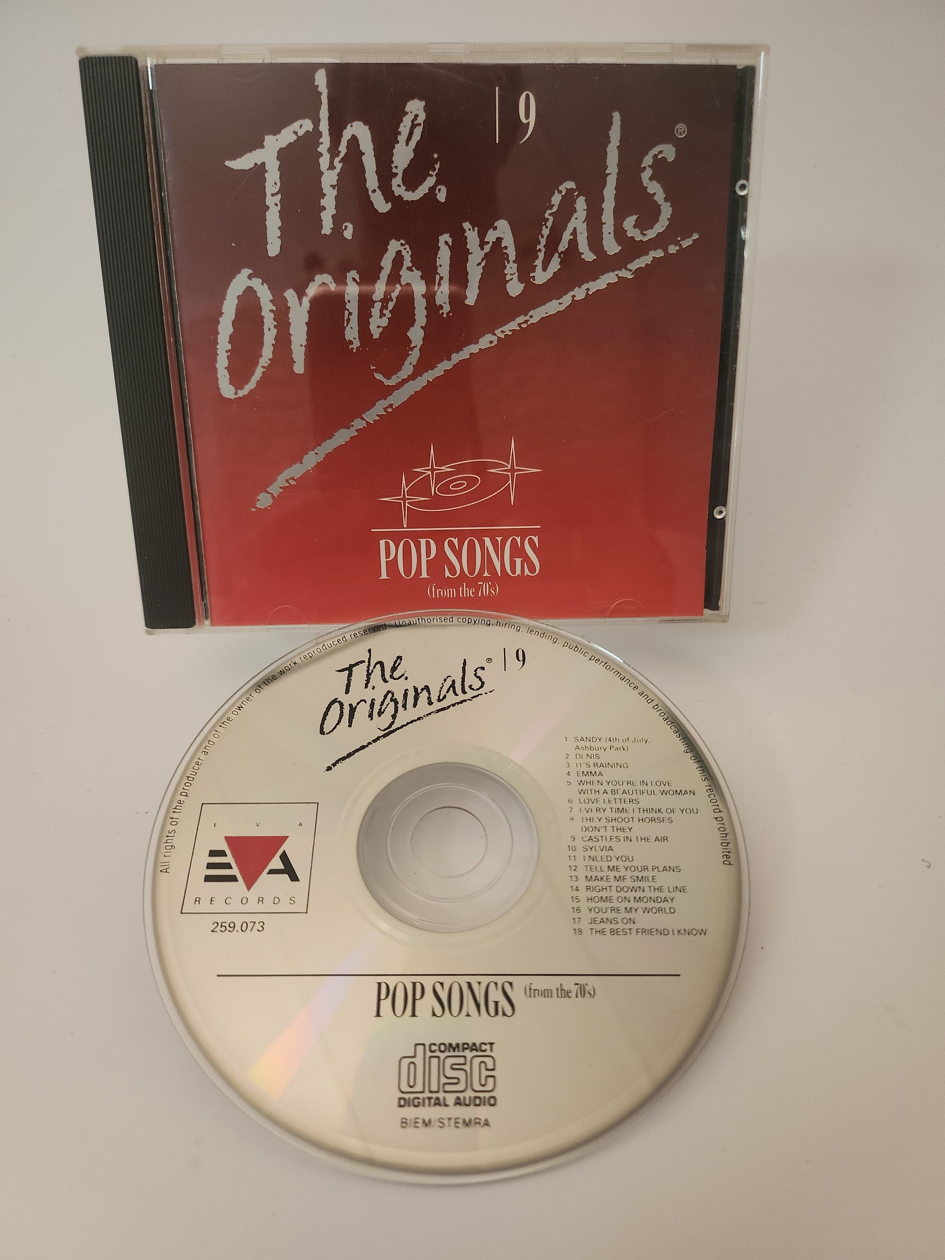 Originals Pop Songs 9 CD - Cd