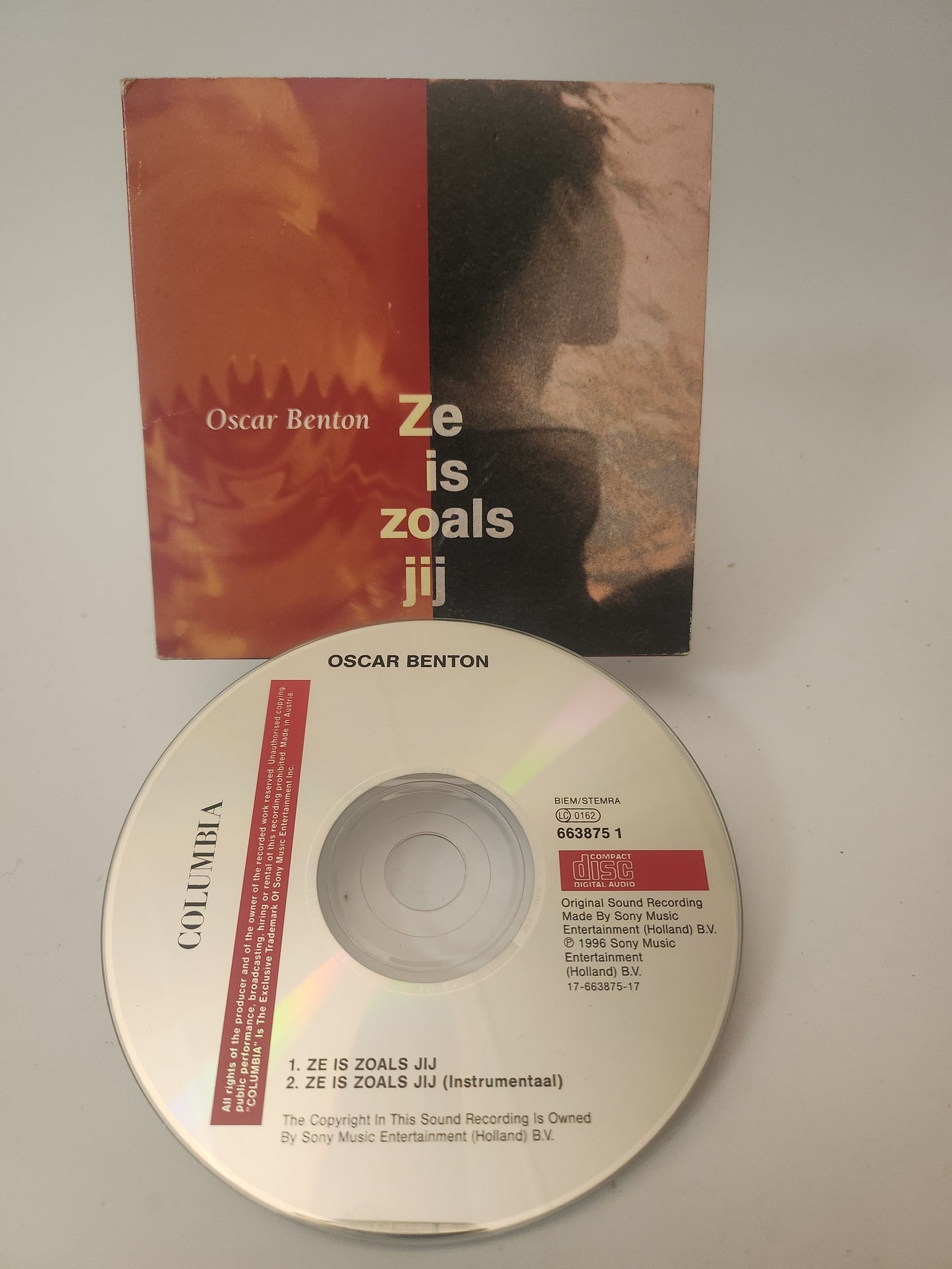 Oscar Benton: Ze is Zoals Jij CD Single - CD Single