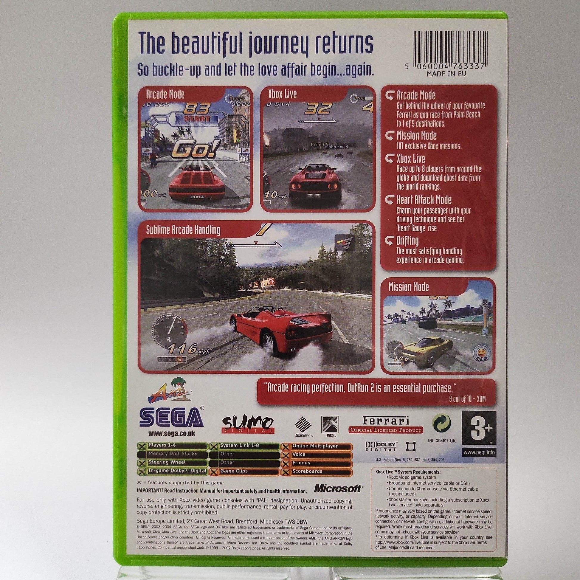 Outrun 2 incl Music CD Xbox Original - Feniks Gameshop