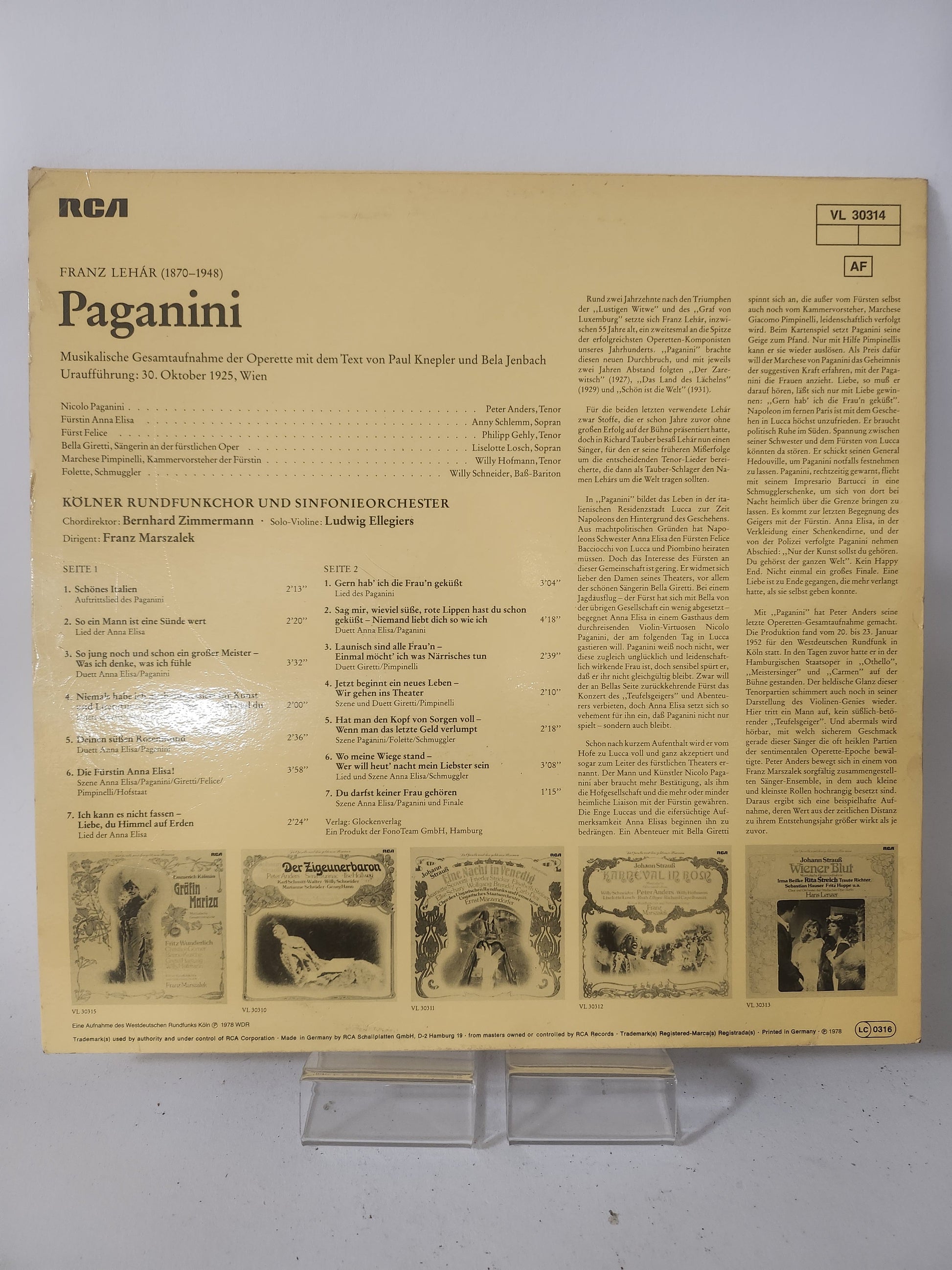 Paganini LP Vinyl - Lp Vinyl