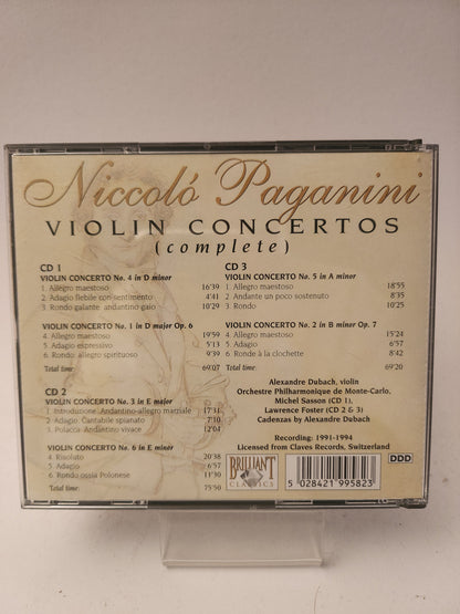Paganini: Violin Concertos CD - Cd