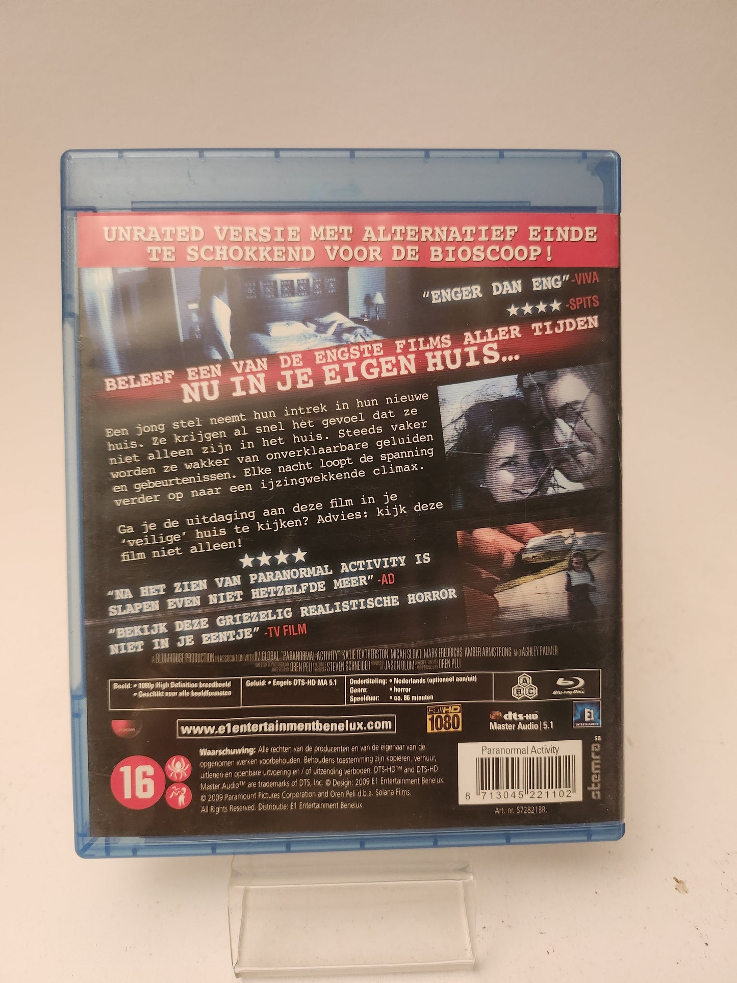 Paranormal Activity Blu-Ray - Blu-Ray
