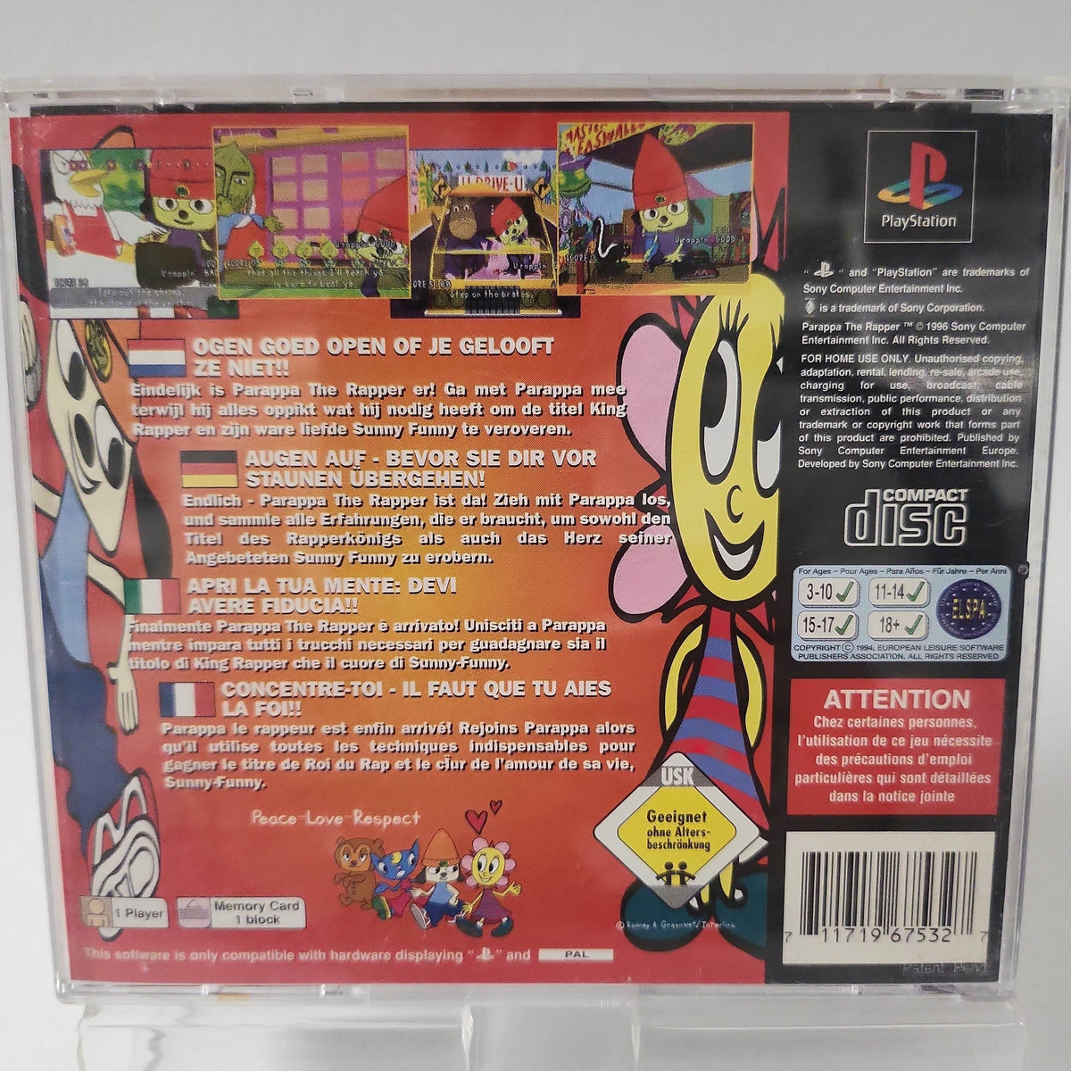 Parappa the Rapper the Hip Hop Hero Playstation 1 - Feniks Gameshop