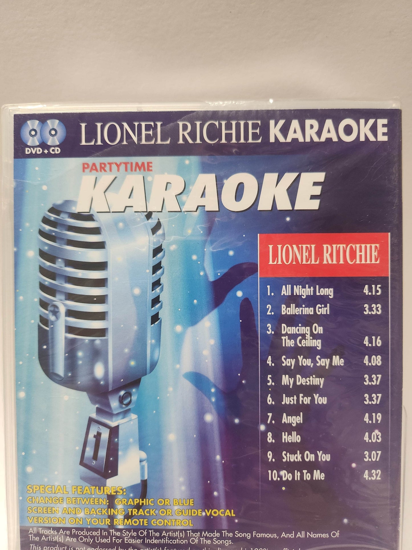 Partytime Karaoke Lionel Richie geseald DVD - Feniks Gameshop