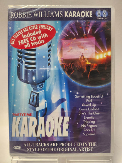 Partytime Karaoke Robbie Williams geseald DVD - Feniks Gameshop