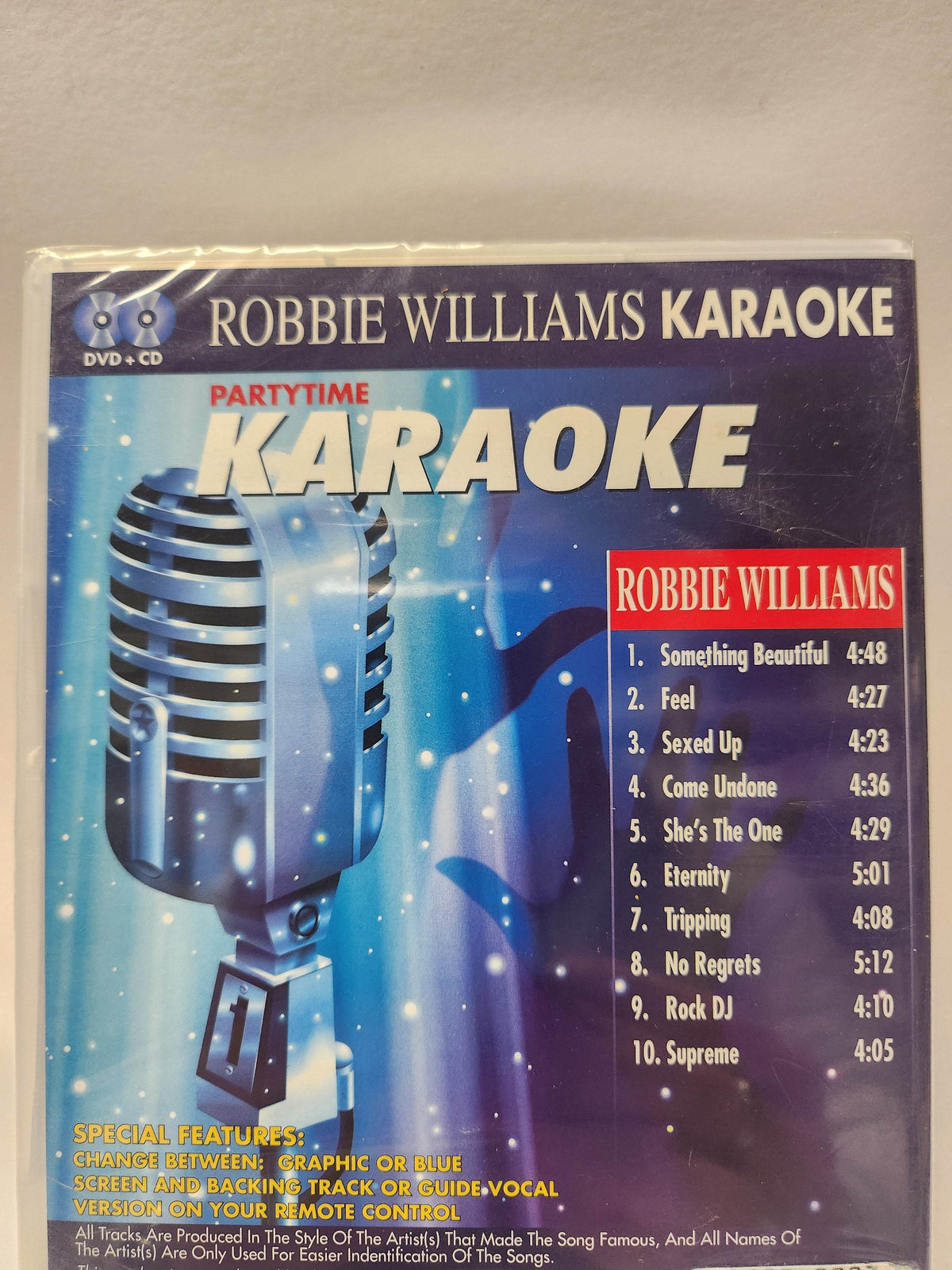 Partytime Karaoke Robbie Williams geseald DVD - Feniks Gameshop