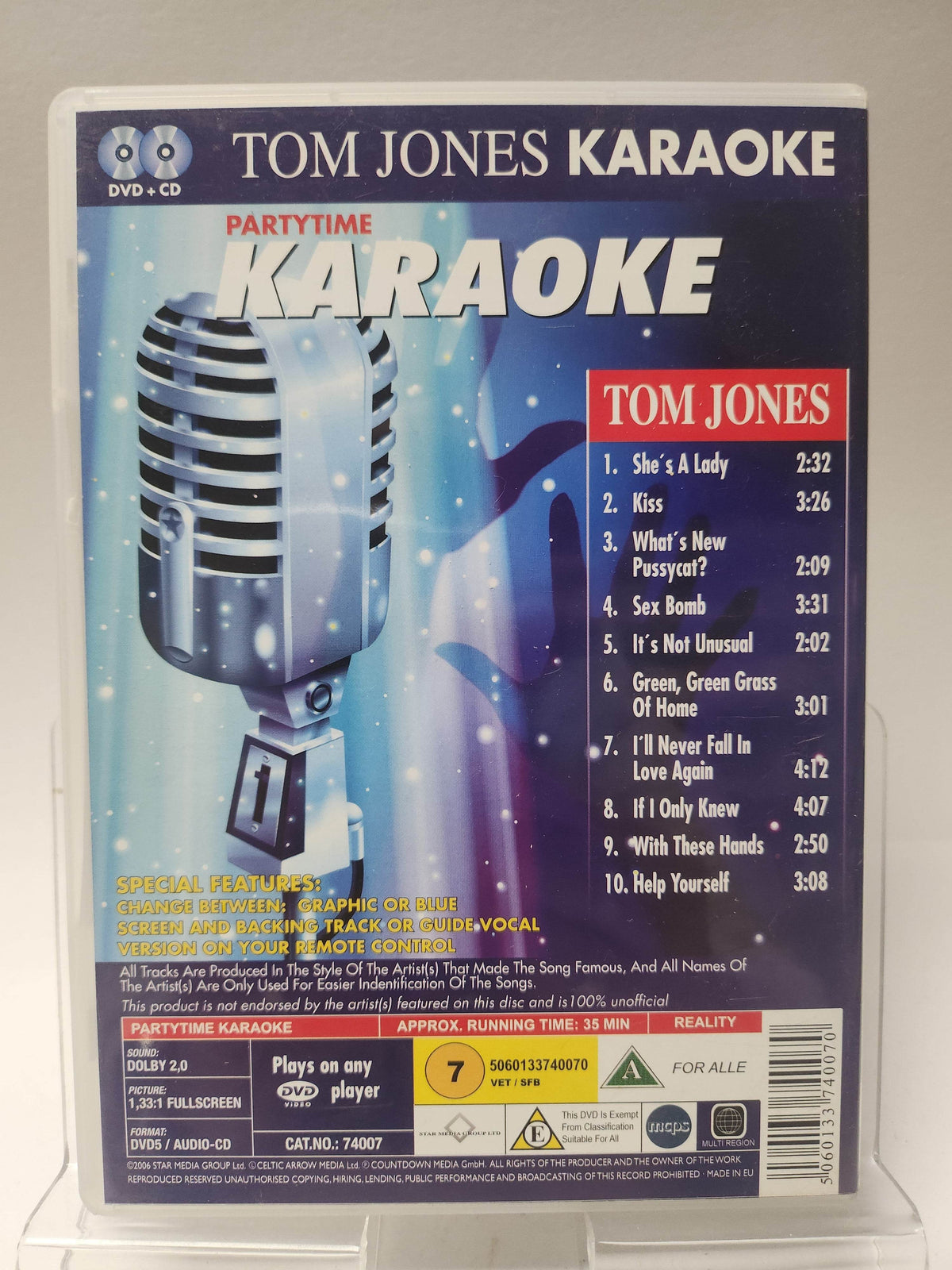 Partytime Karaoke Tom Jones DVD - Feniks Gameshop